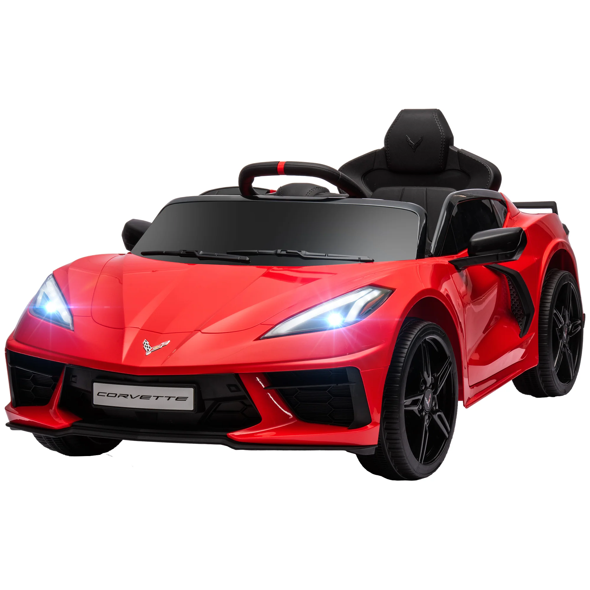 12V Licensed Chevrolet Corvette Kids Electric Ride-On Car with Remote Control - Image 4