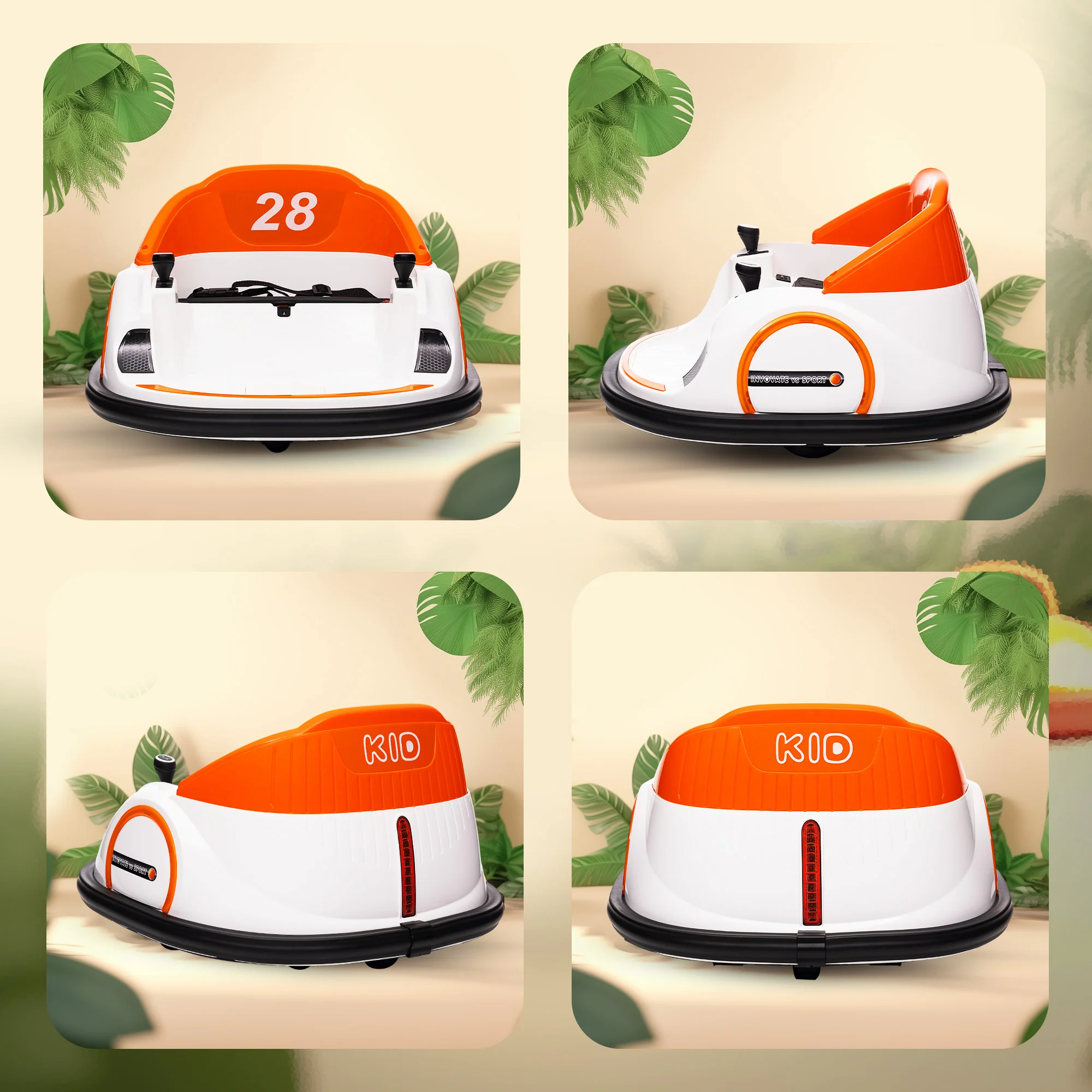 12V Electric Ride-On Bumper Car with Remote Control - Image 11