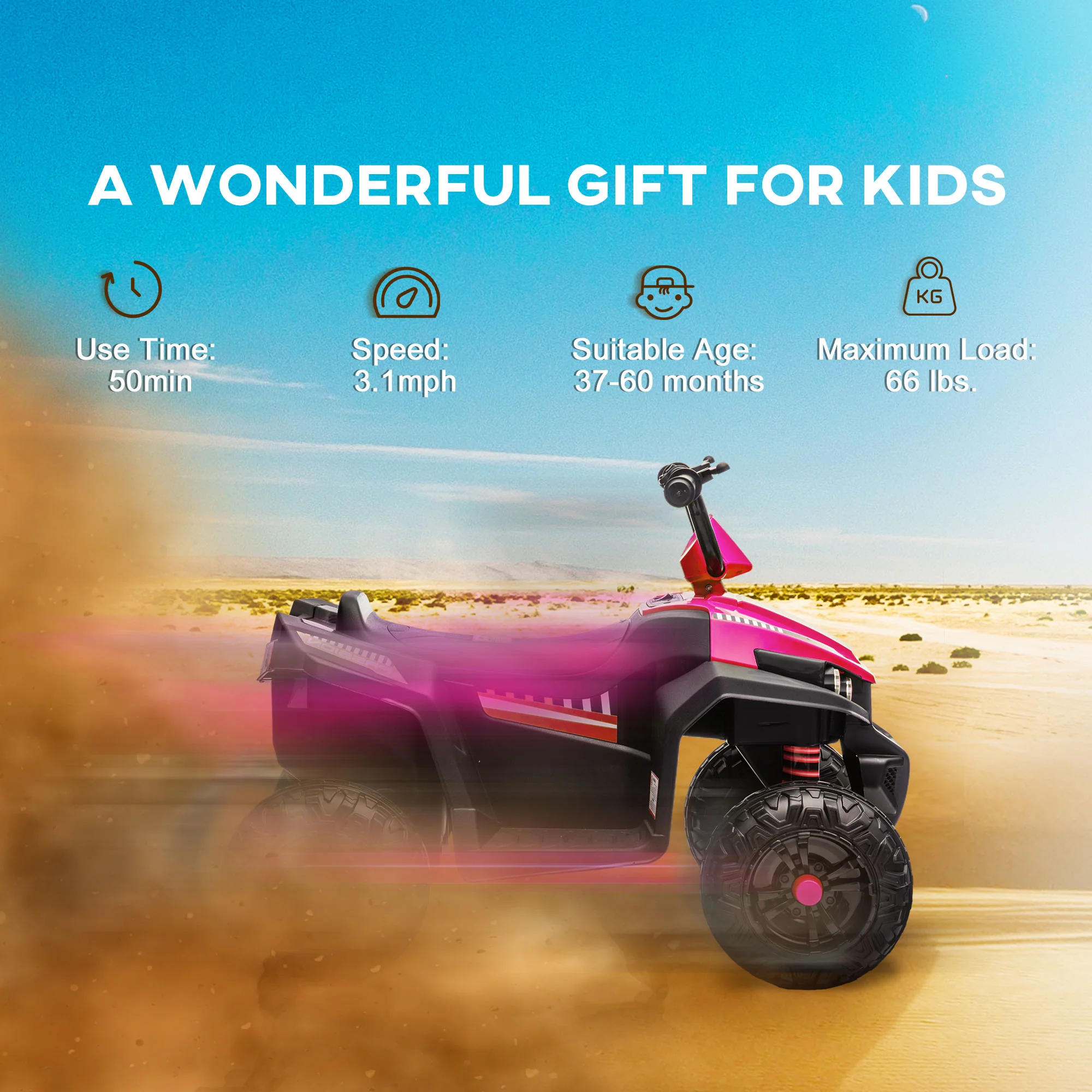 12V Kids ATV with Spring Suspension and Forward & Reverse Drive - Image 10