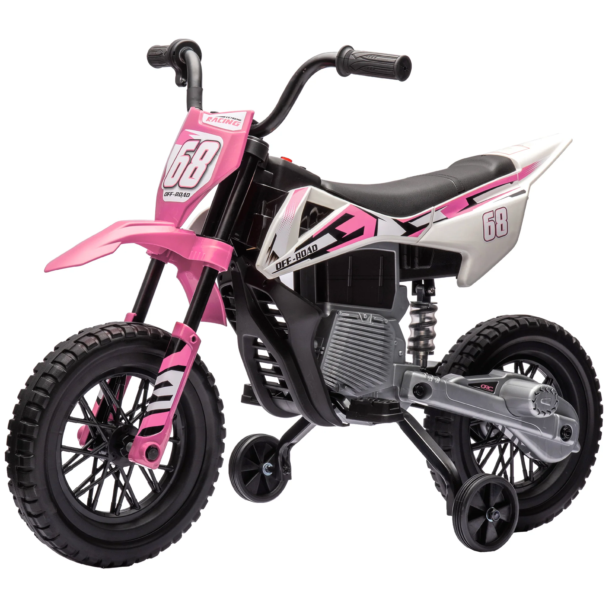 12V Kids Motorcycle with Twist Grip Throttle and Rear Suspension - Image 4