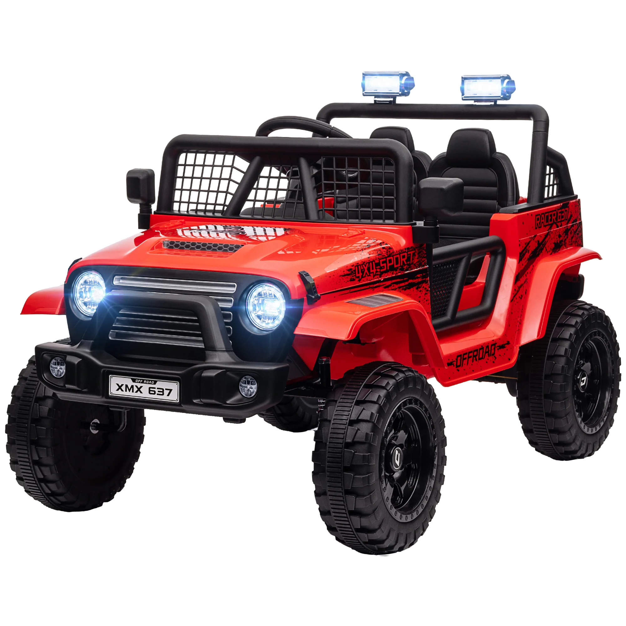12V Ride-On UTV Truck with 4 Suspension Wheels - Image 4