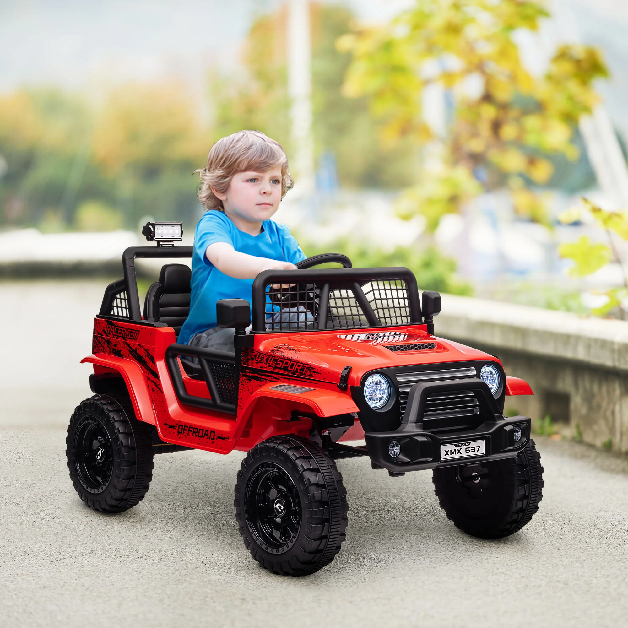 12V Ride-On UTV Truck with 4 Suspension Wheels - Image 9