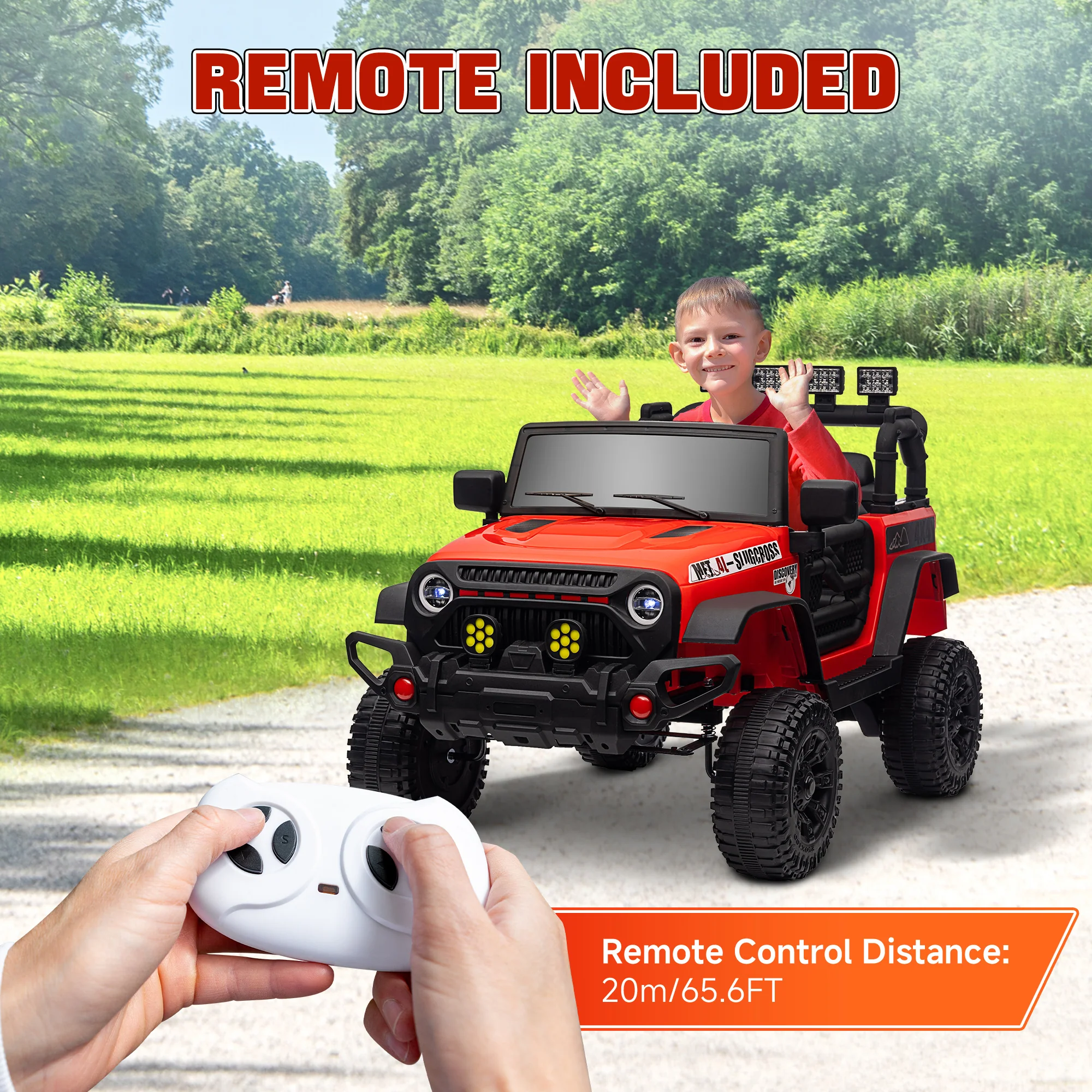 12V Ride-On UTV Car with Bluetooth and 4 Suspension Wheels - Image 8