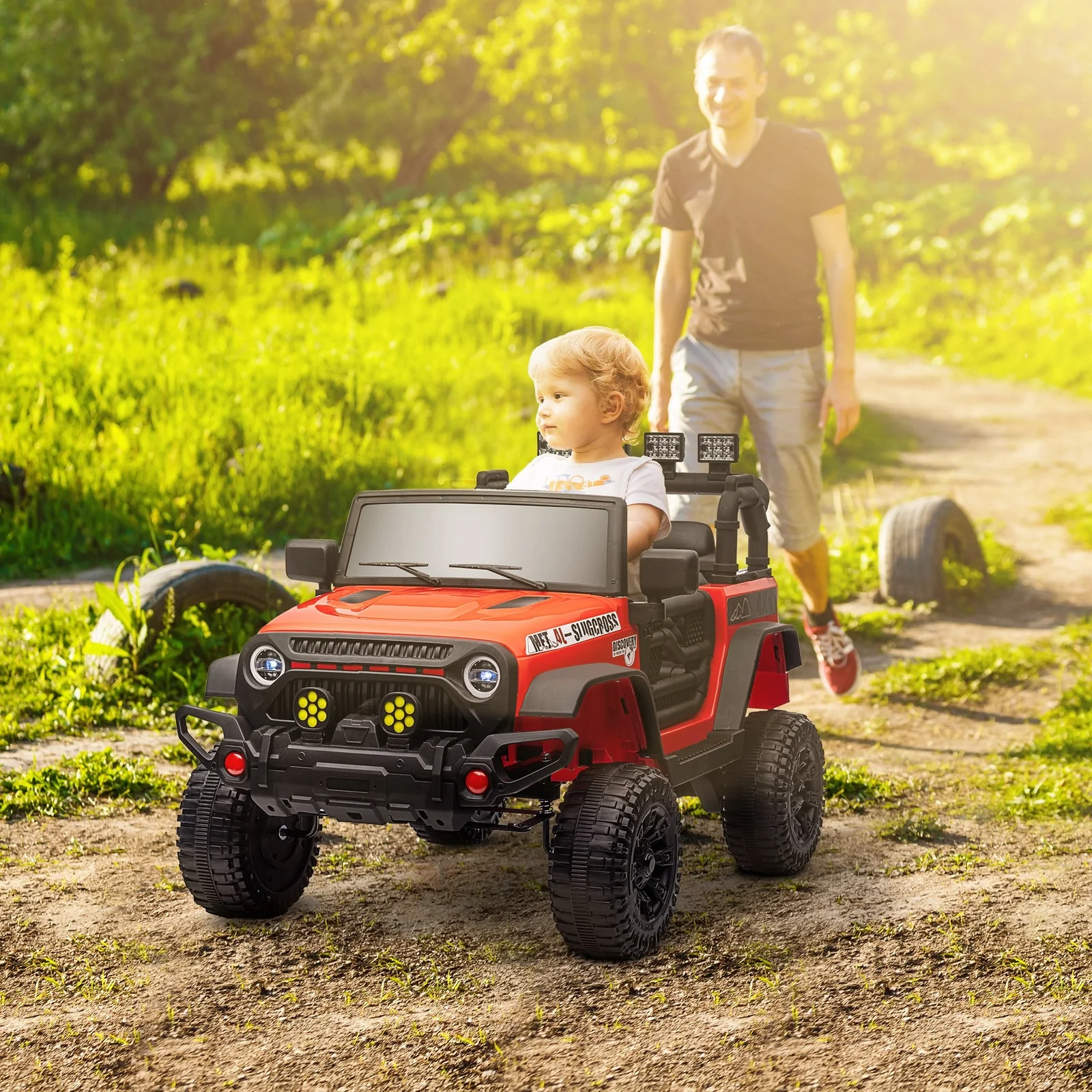 12V Battery-Powered Electric Ride-On Truck for Kids - Image 4