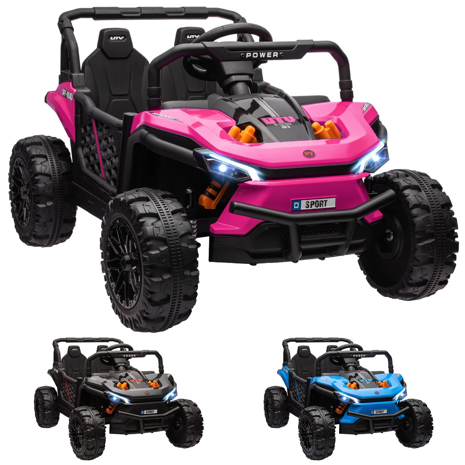 12V Ride-On UTV Truck Toy with 4-Wheel Suspension and Remote Control - Image 12