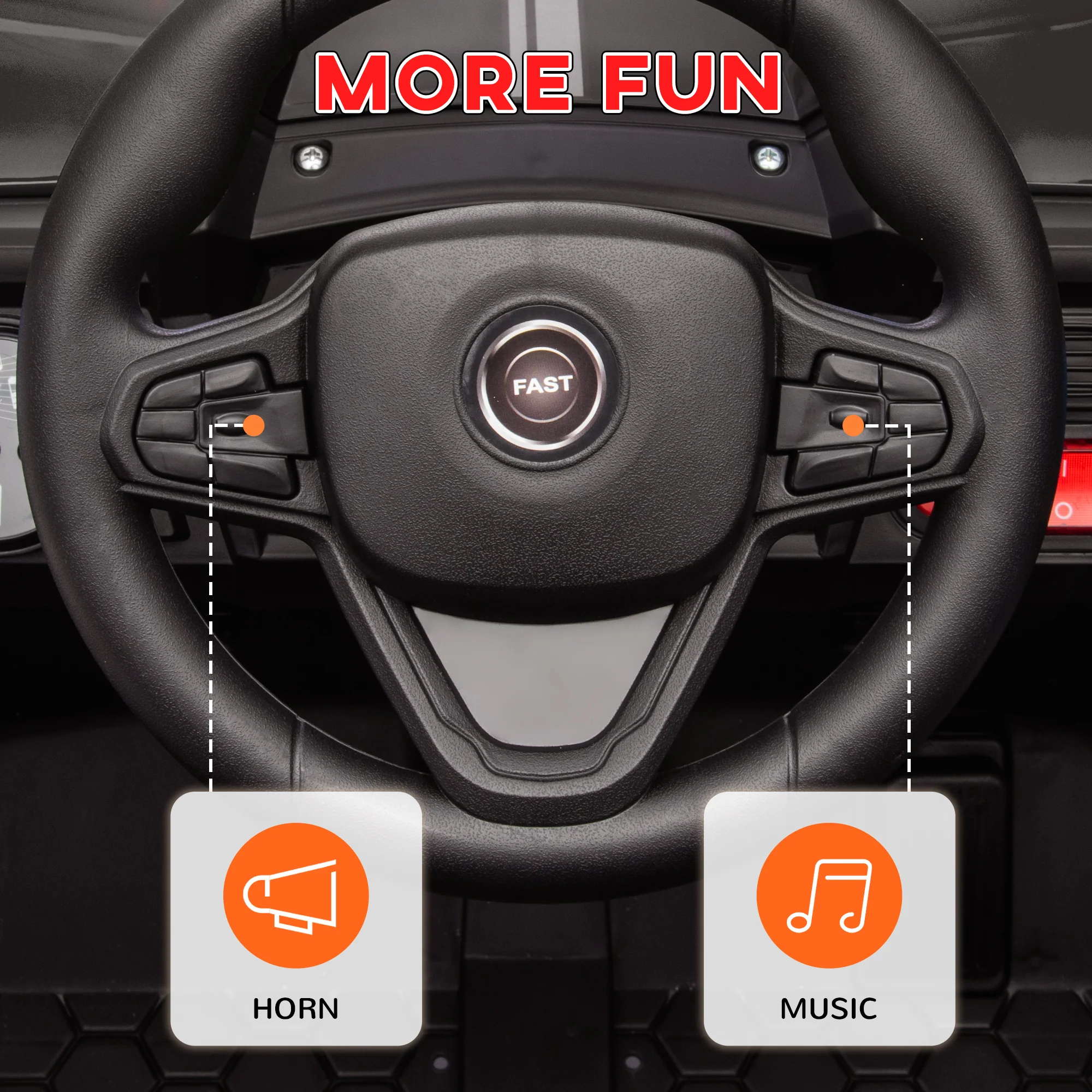 12V Ride-On UTV Truck Toy with 4-Wheel Suspension and Remote Control - Image 33