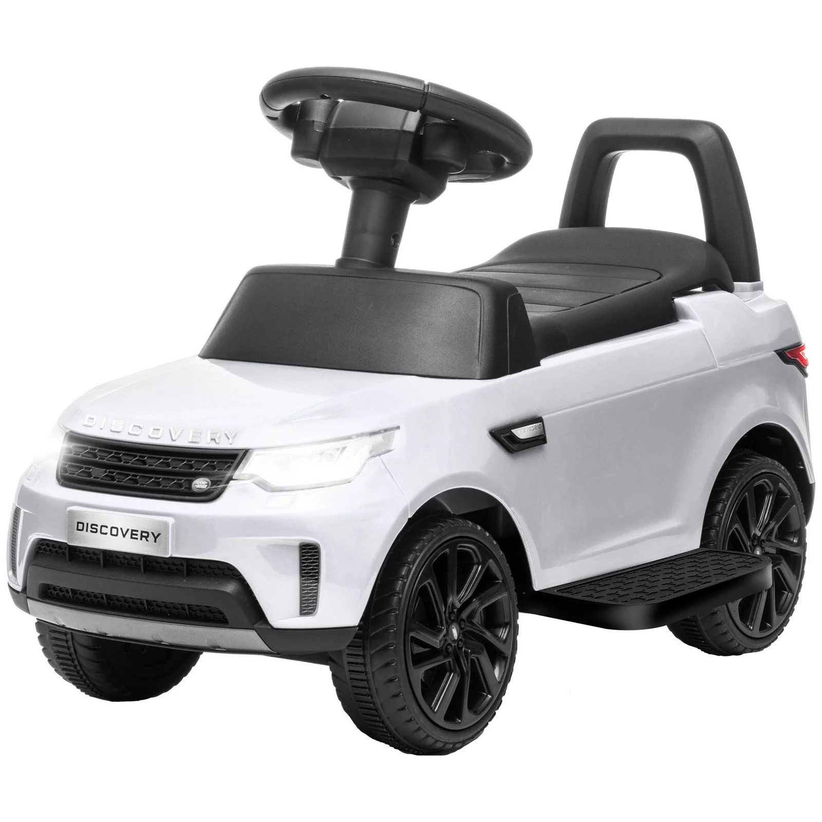 2-in-1 Licensed Land Rover 6V Ride-On Car with Sliding Door and Music - Image 4