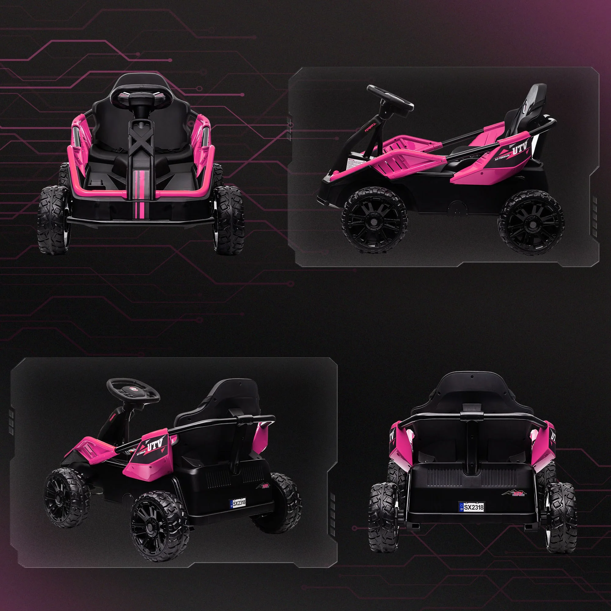 24V Electric Kids Car with Remote Control and Spring Suspension - Image 11