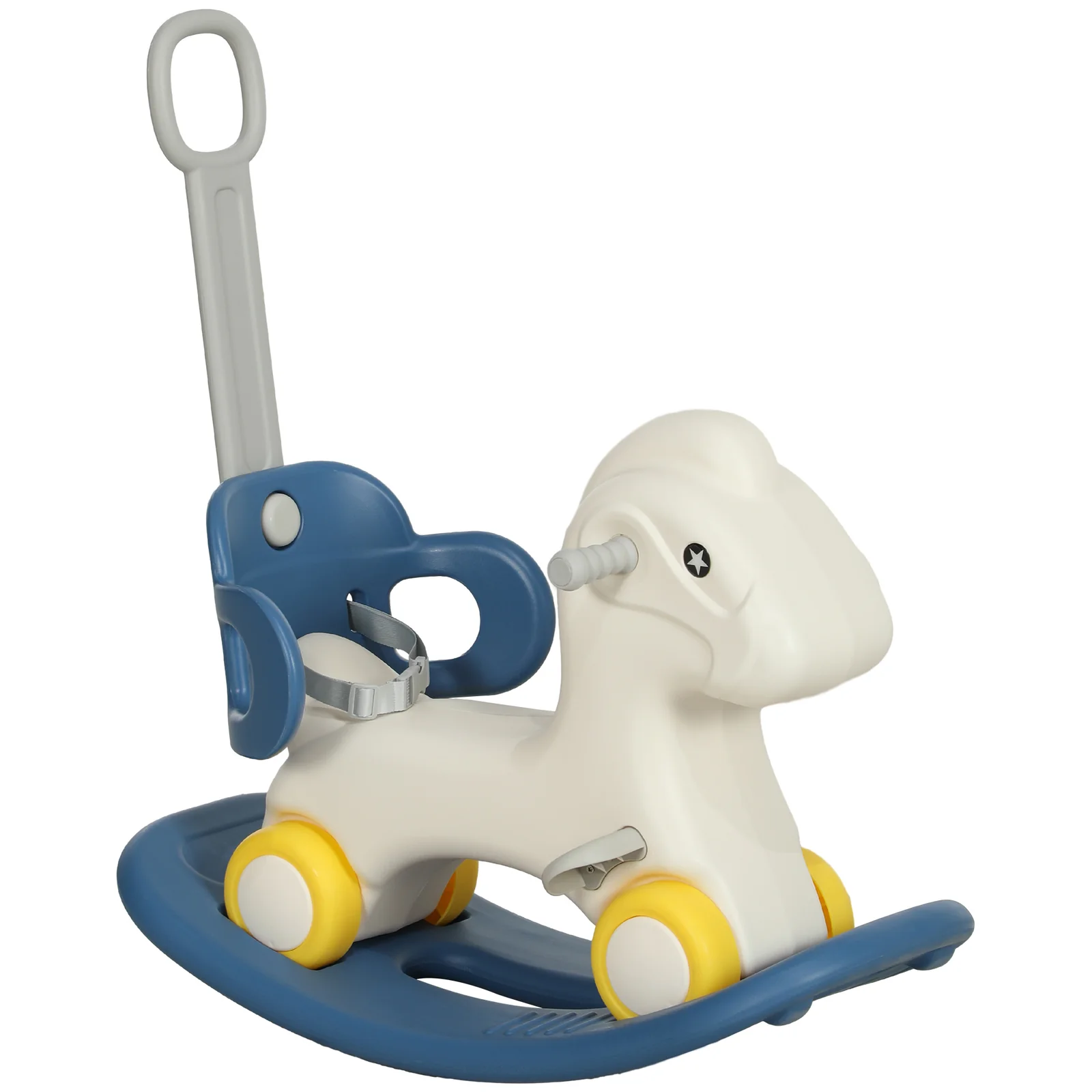 4-in-1 Rocking Horse for Toddlers 2-5 Years with Detachable Ride-On Feature - Image 11