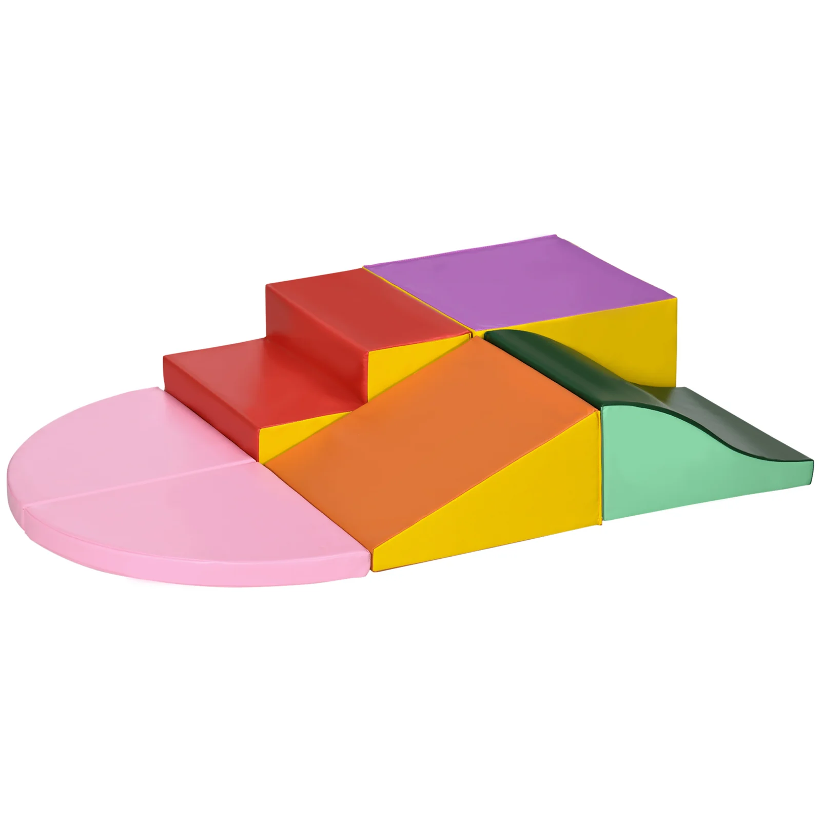 6-Piece Soft Foam Climbing Blocks Set for Toddlers Ages 1-3