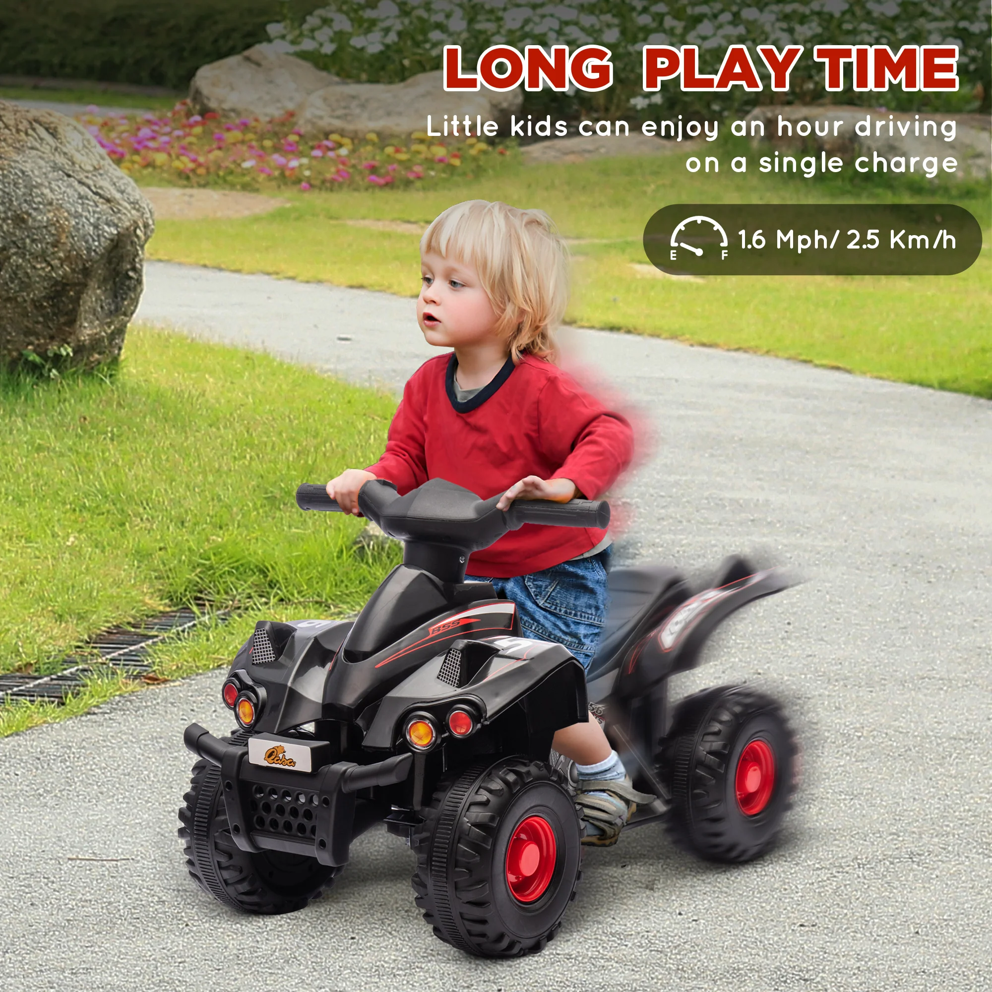 6V Kids ATV 4-Wheeler Quad Car with Music for Ages 2-6 Years - Image 18
