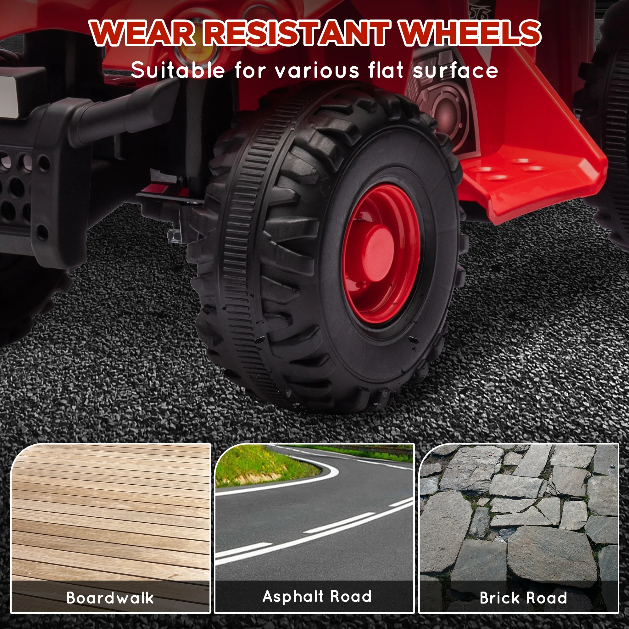 6V Kids ATV 4-Wheeler Quad Car with Music for Ages 2-6 Years - Image 7