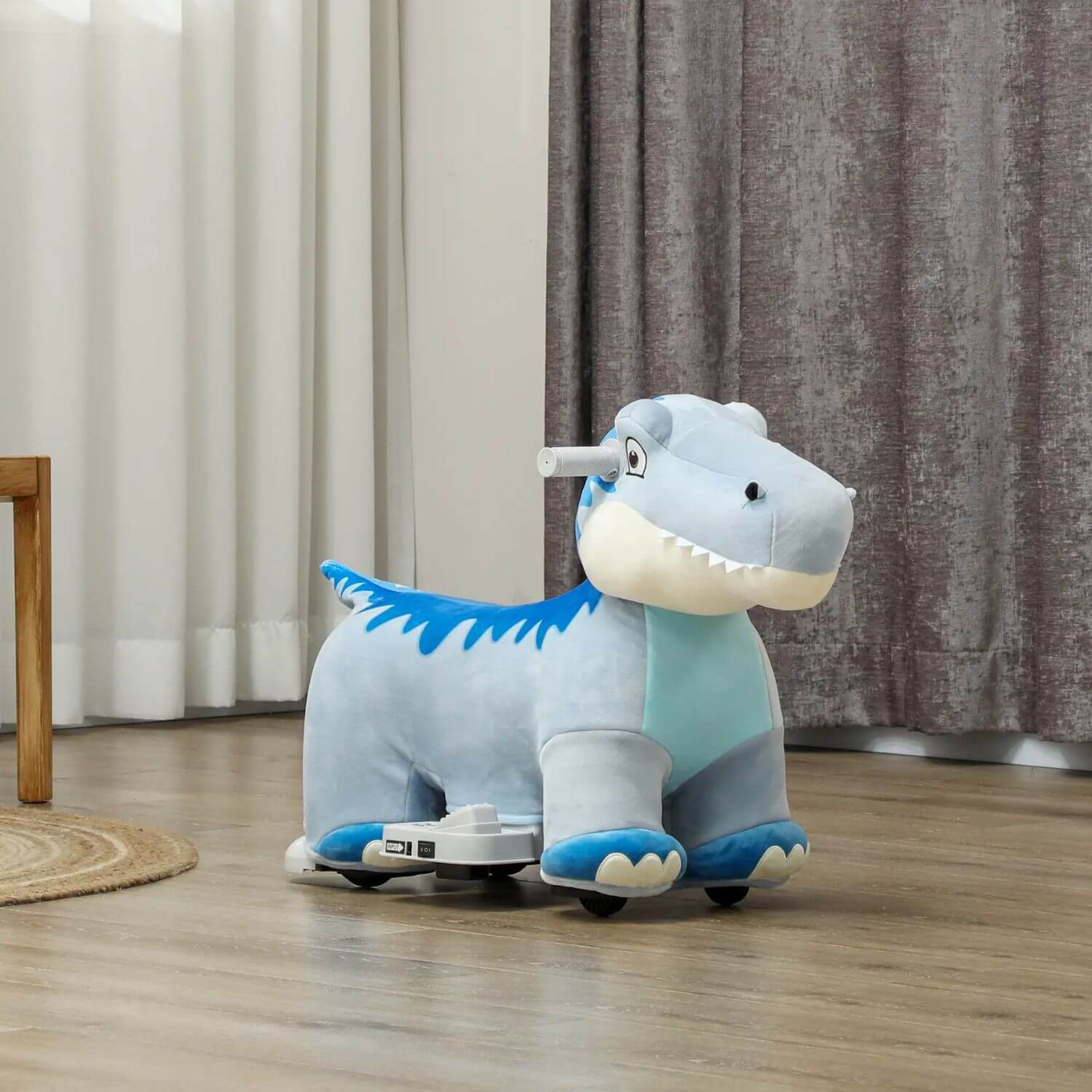 6V Kids Electric Tyrannosaurus Ride-On Toy with Music and Forward Motion - Image 10