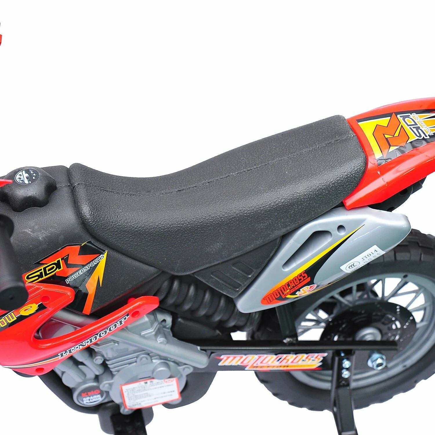 Qaba 6V Kids Electric Ride-On Motorcycle Dirt Bike with Trailer Toy - Image 9