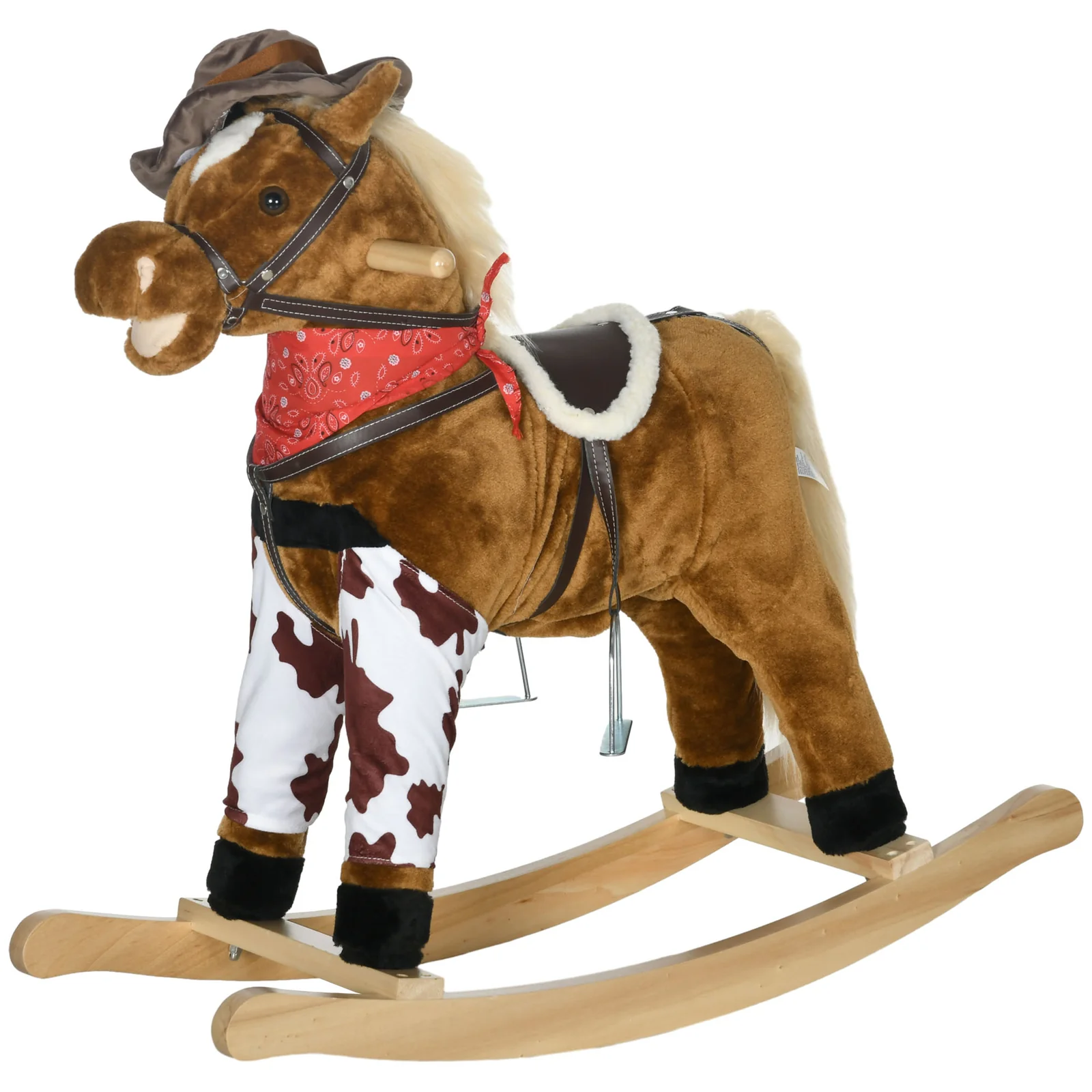 Large Deluxe Baby Rocking Horse with Realistic Animal Design - Image 10