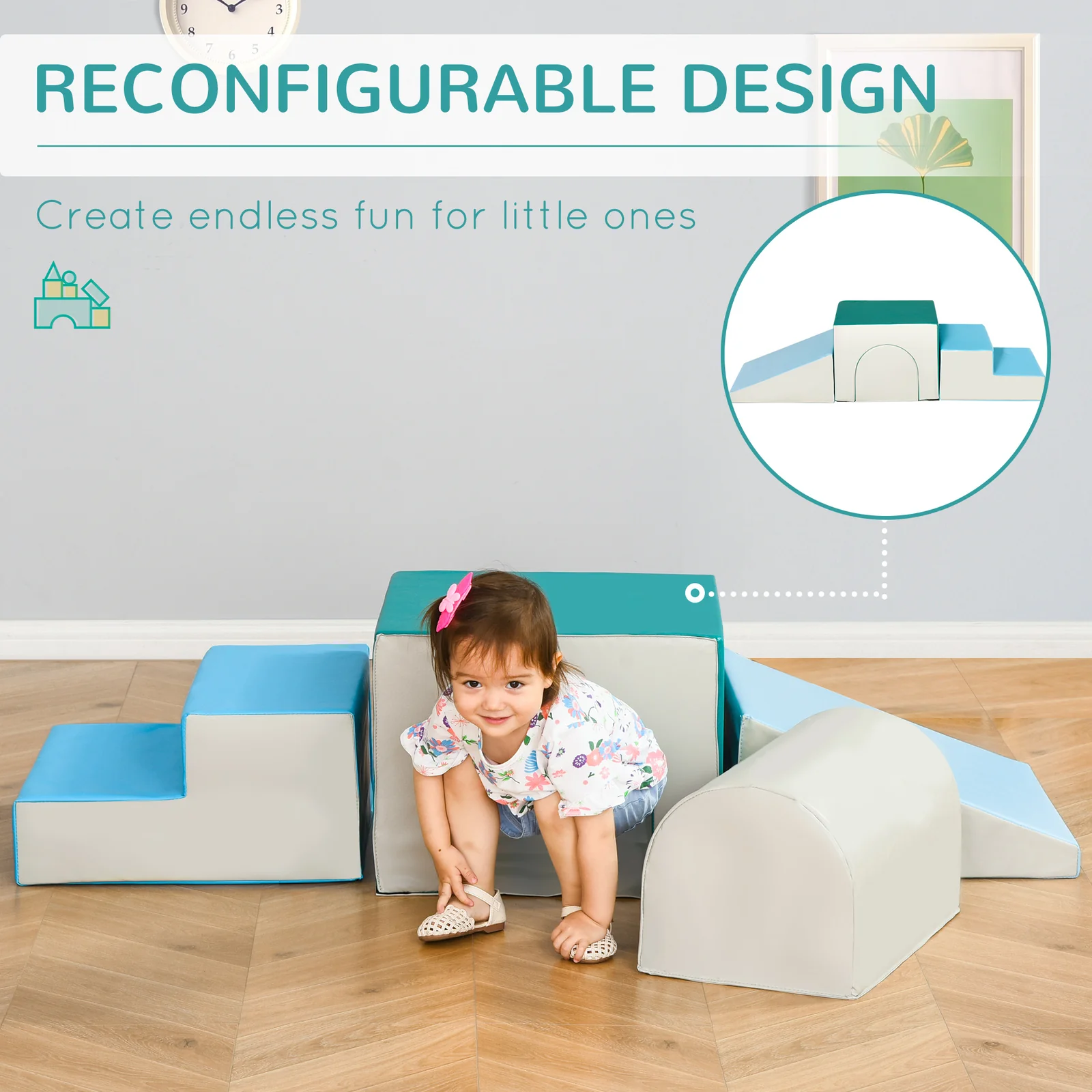 Foam Play Set for Toddlers and Children 4-Piece Soft, Safe, and Easy-to-Clean - Image 5
