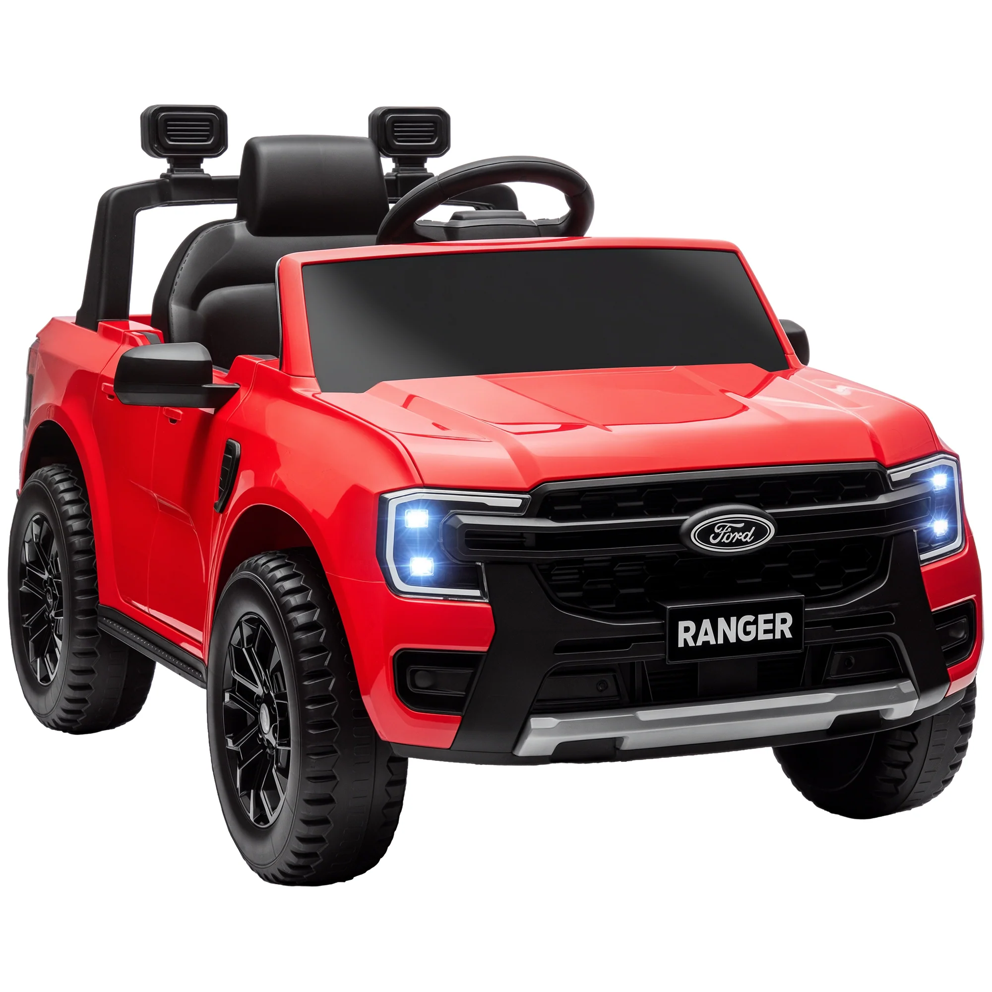Ford Ranger Licensed 12V Kids Ride-On Car with Toy Storage - Image 3