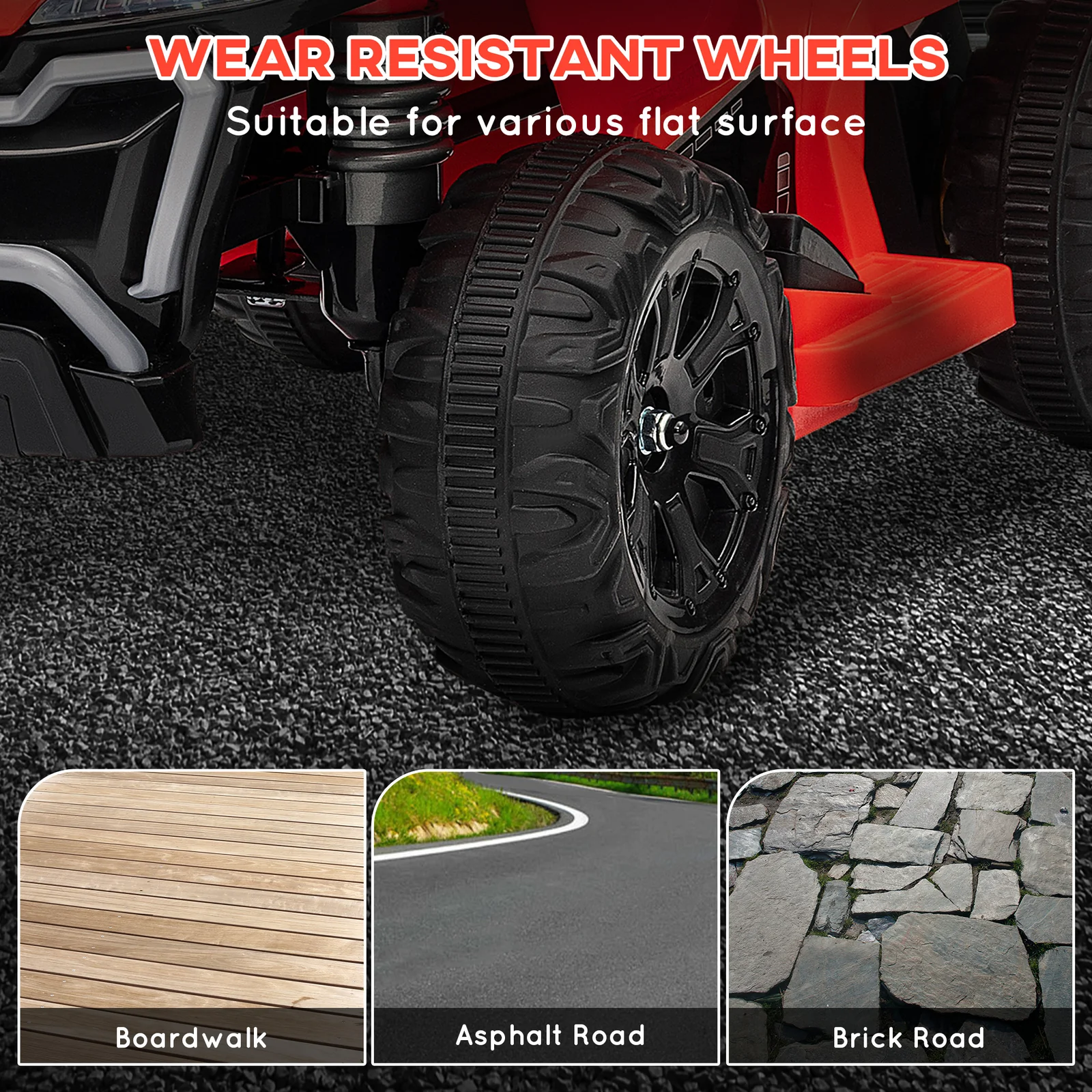 Kids 6V Ride-On ATV Quad with Rechargeable Battery and 1.6 MPH Max Speed - Image 3