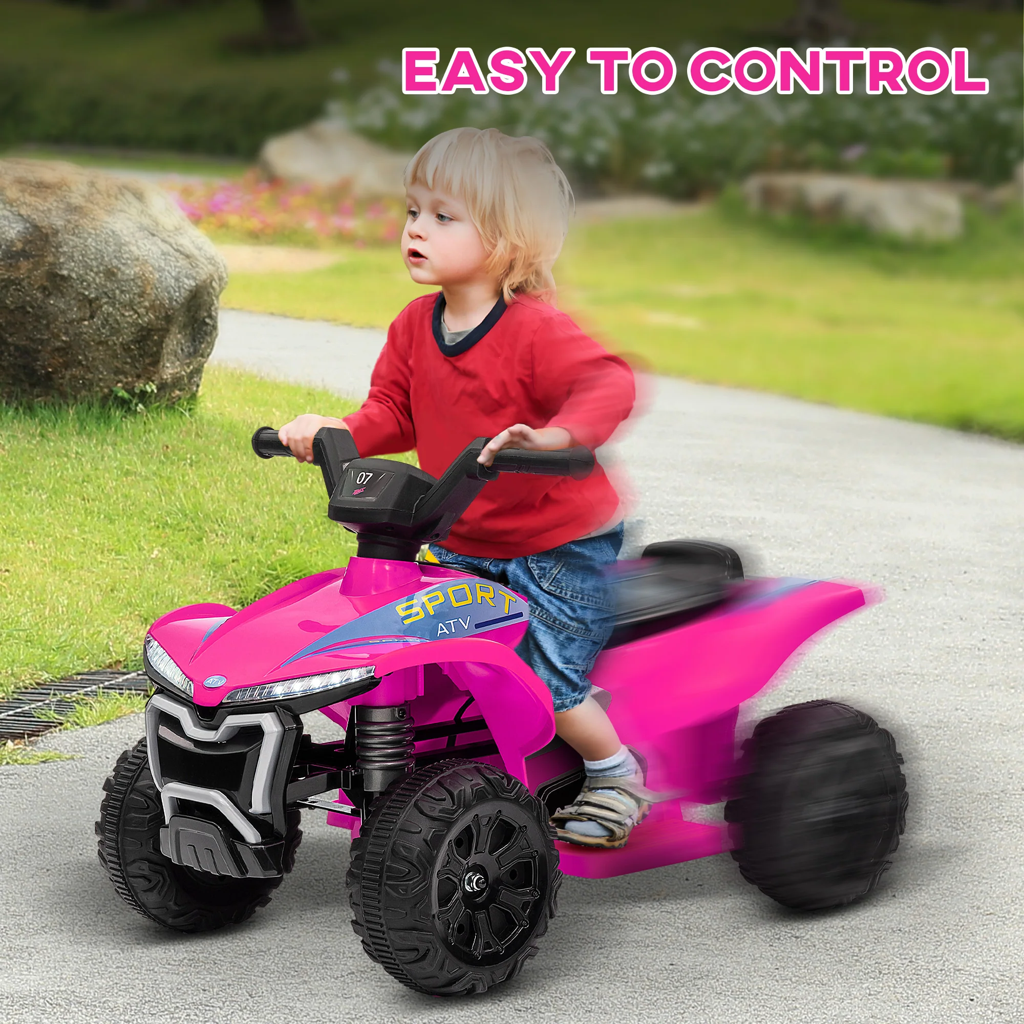 Kids 6V Ride-On ATV Quad with Rechargeable Battery Toy - Image 17