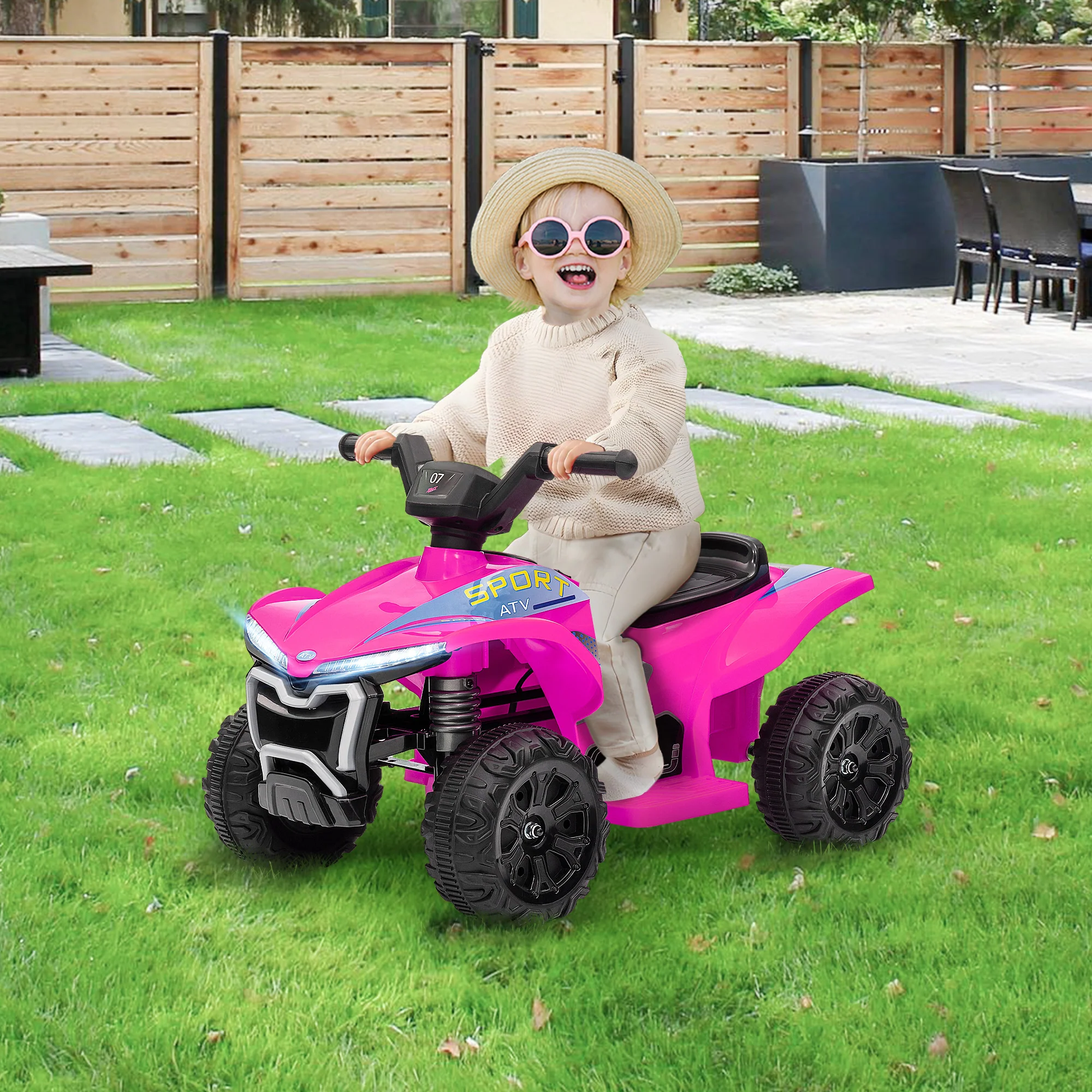 Kids 6V Ride-On ATV Quad with Rechargeable Battery Toy - Image 21