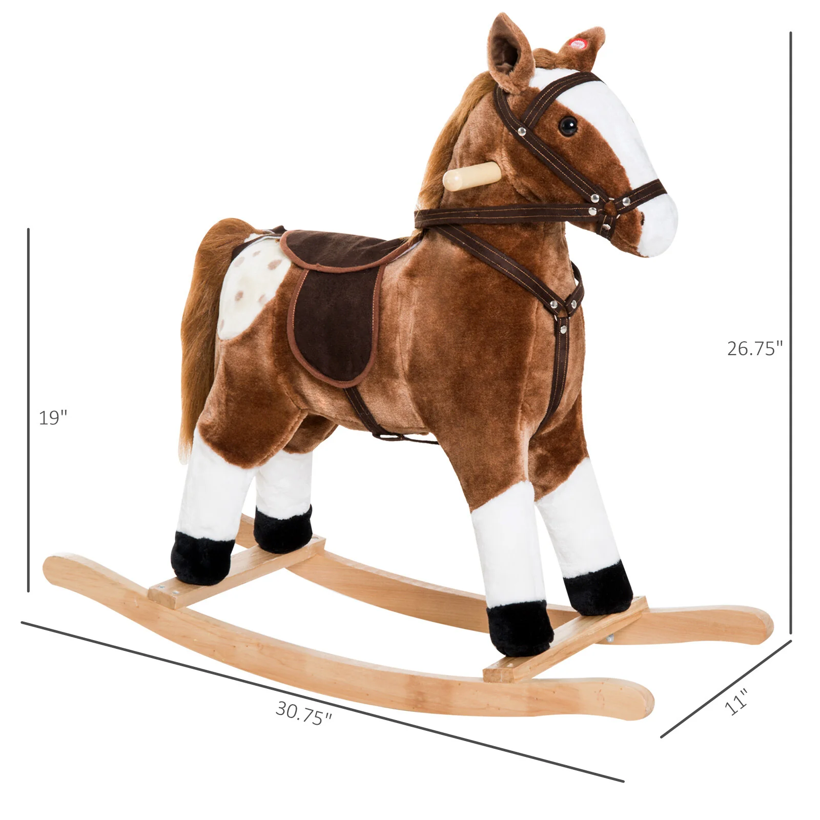 Deluxe Kids Rocking Pony Ride-On Toy for Toddlers Girls - Image 2
