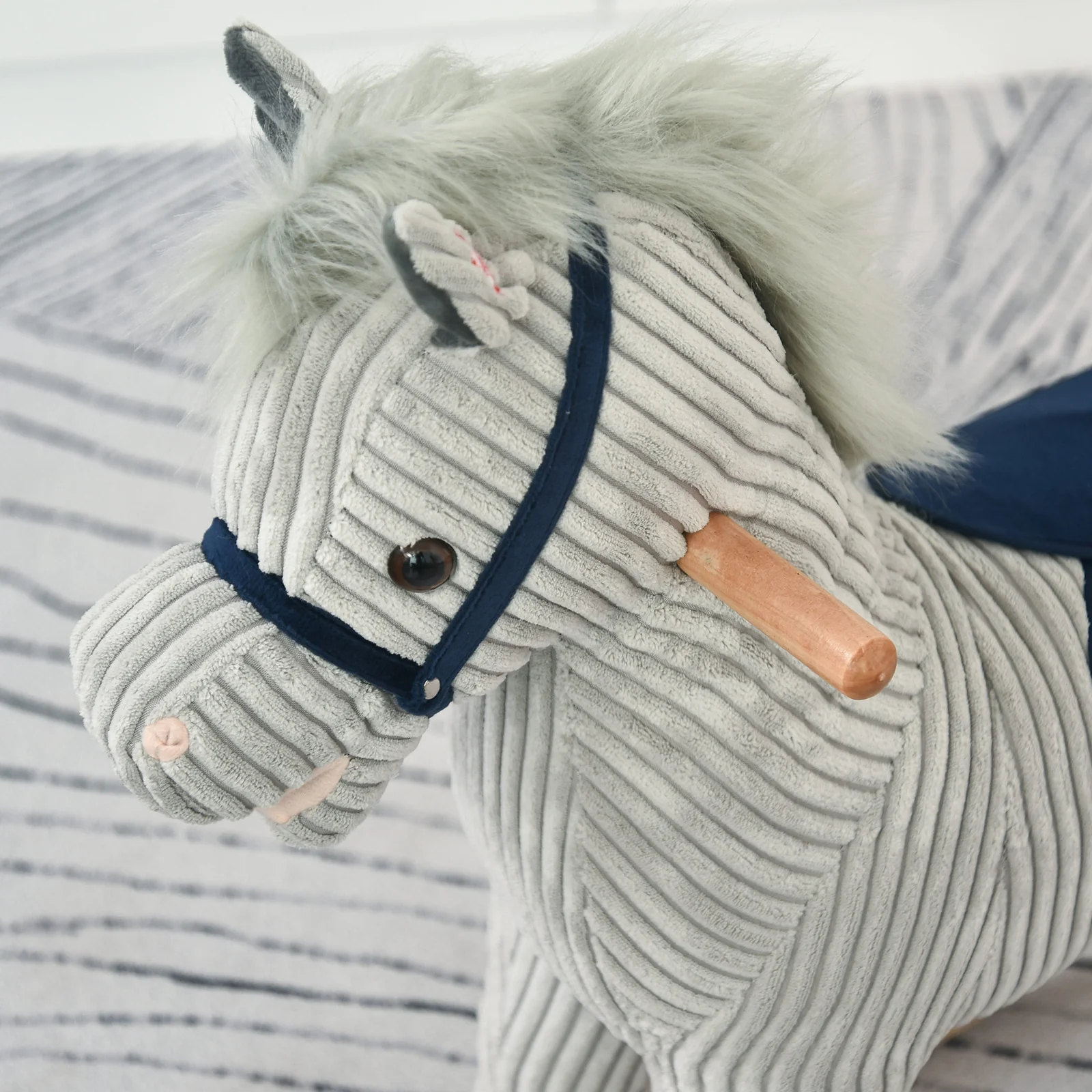 Deluxe Wooden Rocking Horse for Toddlers Ages 3-5 - Image 2