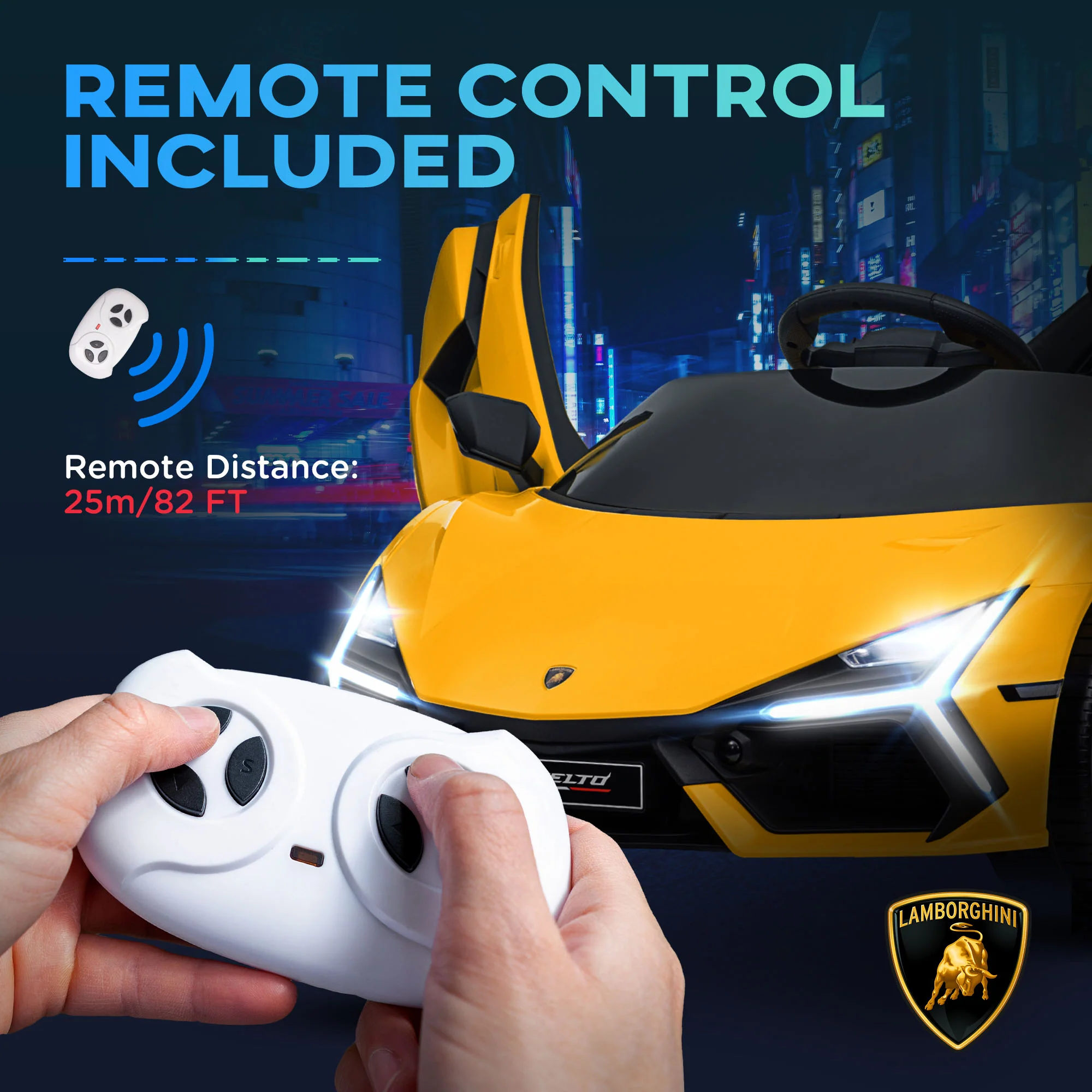 Licensed Lamborghini Revuelto Kids Ride-On Car with Suspension - Image 10