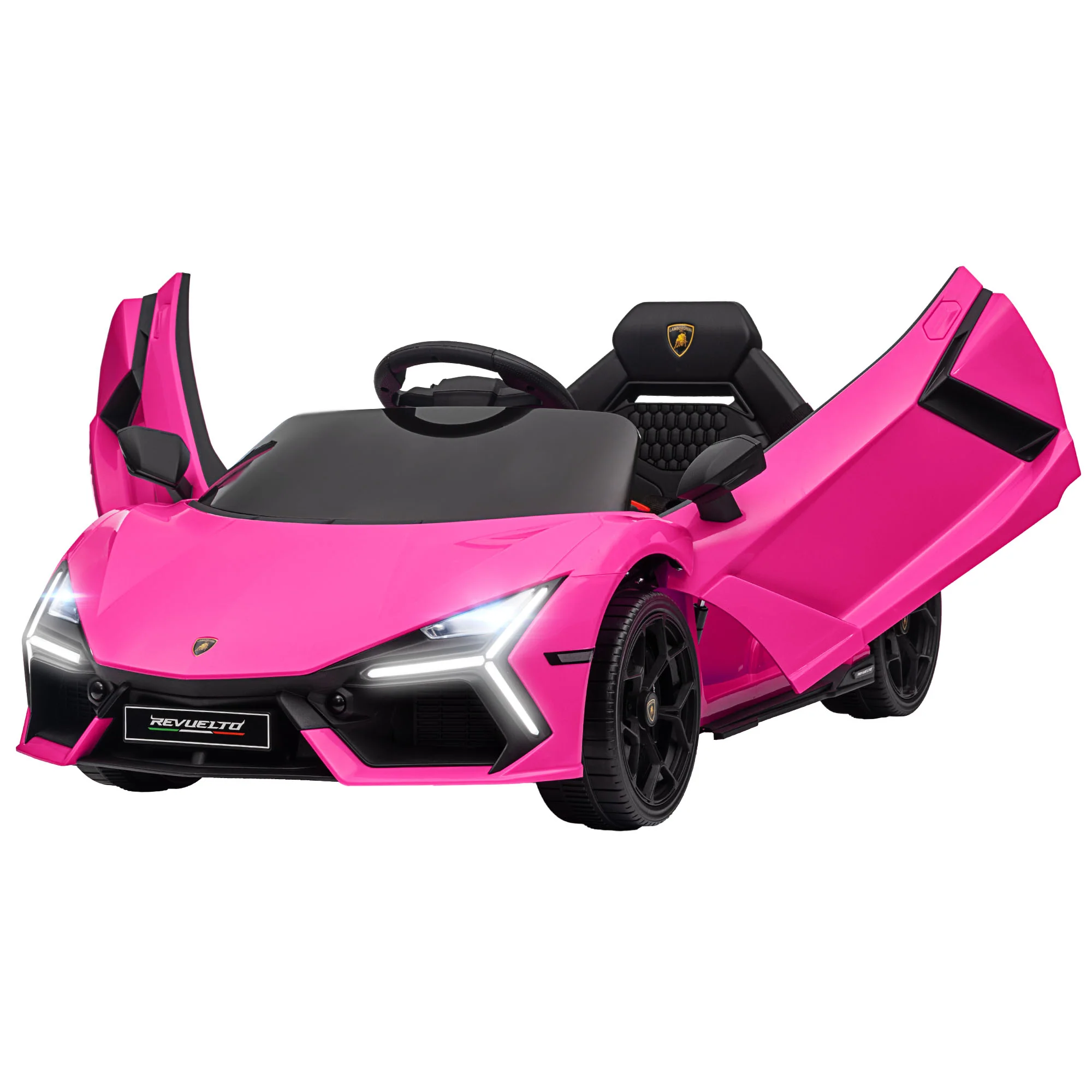Licensed Lamborghini Revuelto Kids Ride-On Car with Suspension - Image 16
