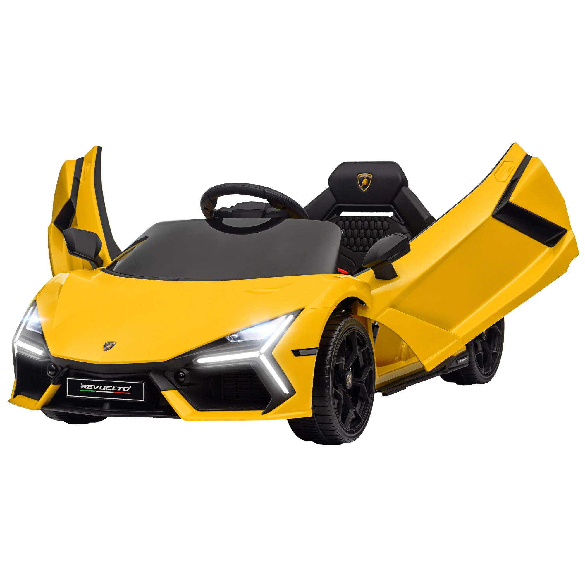 Licensed Lamborghini Revuelto Kids Ride-On Car with Suspension - Image 4