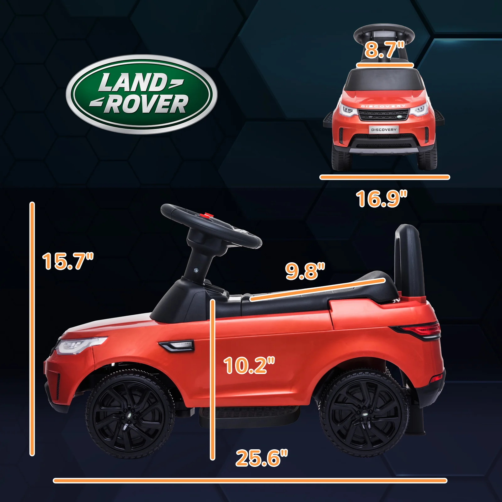 Licensed 6V 2-in-1 Ride-On and Push Sliding Battery-Powered Car - Image 5
