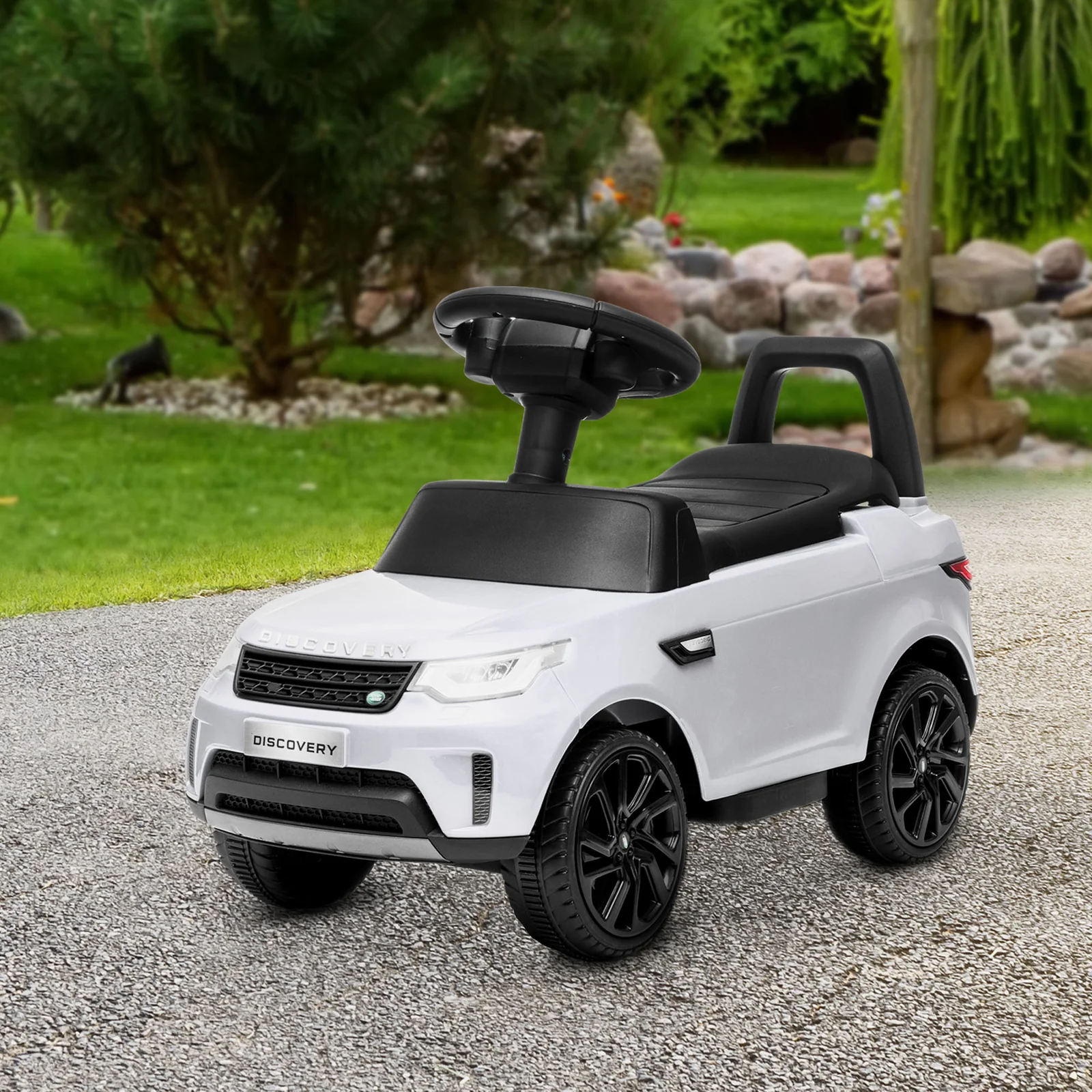 6V Licensed Land Rover 2-in-1 Battery-Powered Ride-On and Push Sliding Car - Image 8