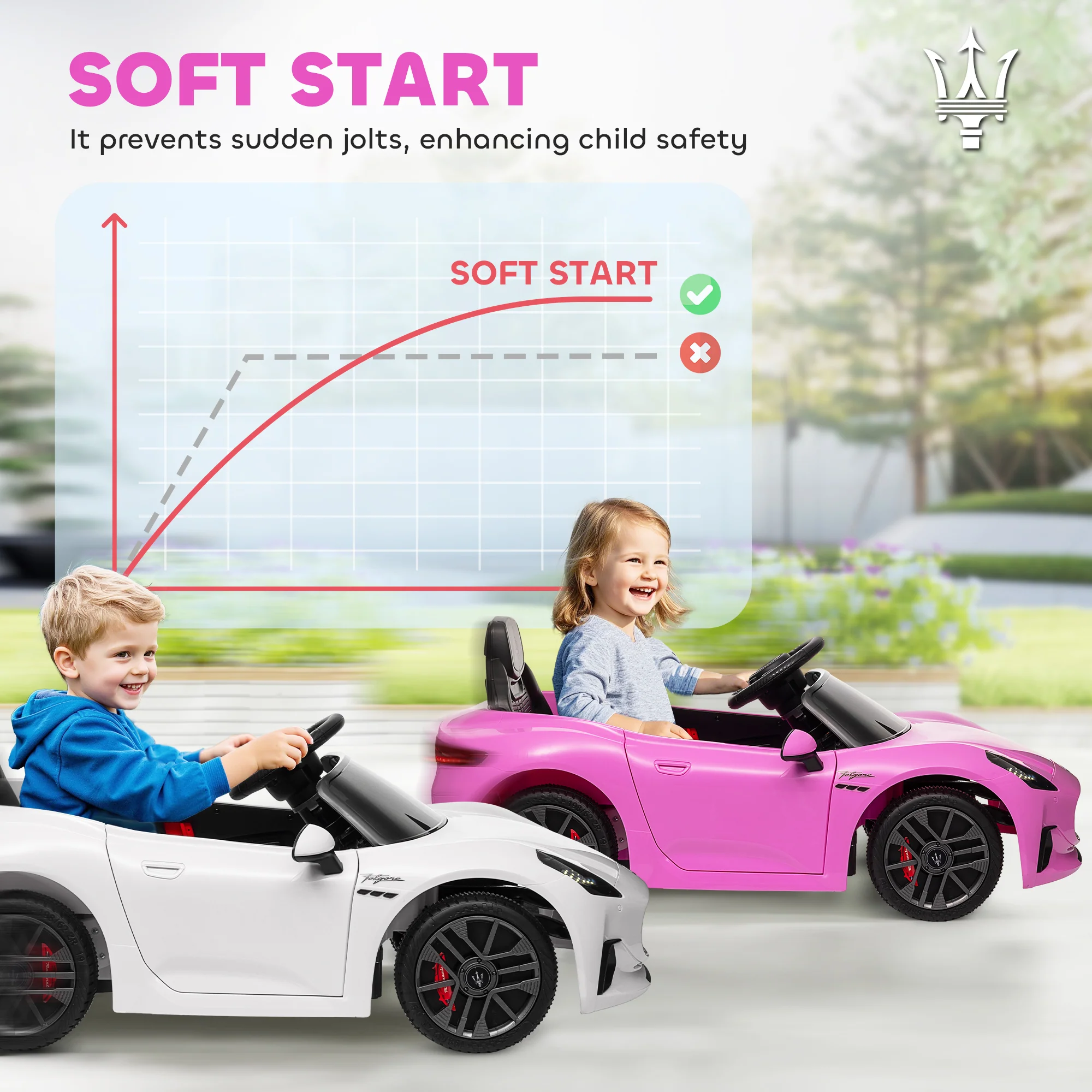 Licensed 12V Kids Electric Maserati Gran Turismo Ride-On Car - Image 11