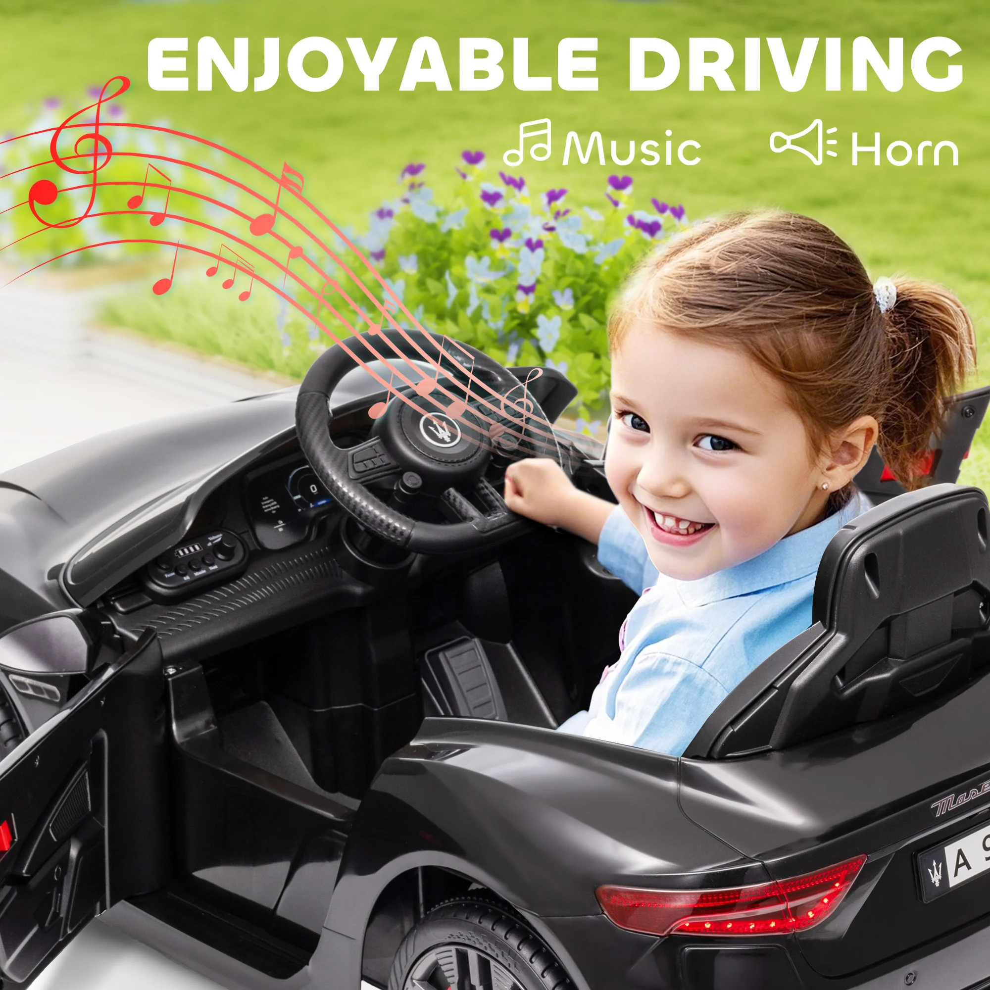 Licensed 12V Kids Electric Maserati Gran Turismo Ride-On Car - Image 20