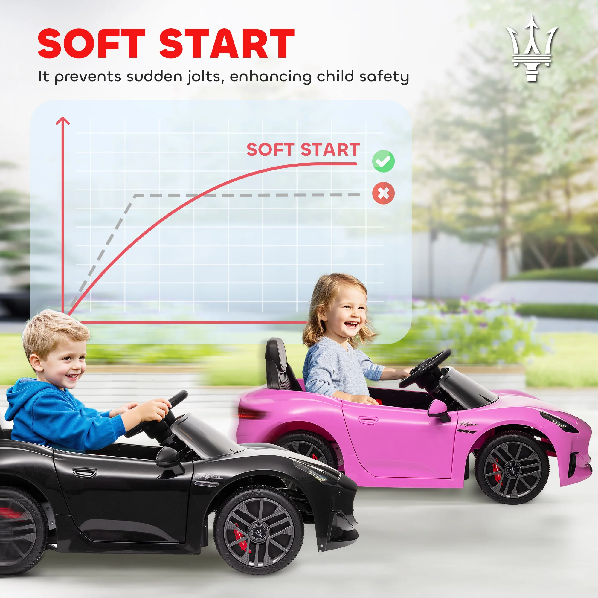 Licensed 12V Kids Electric Maserati Gran Turismo Ride-On Car - Image 23