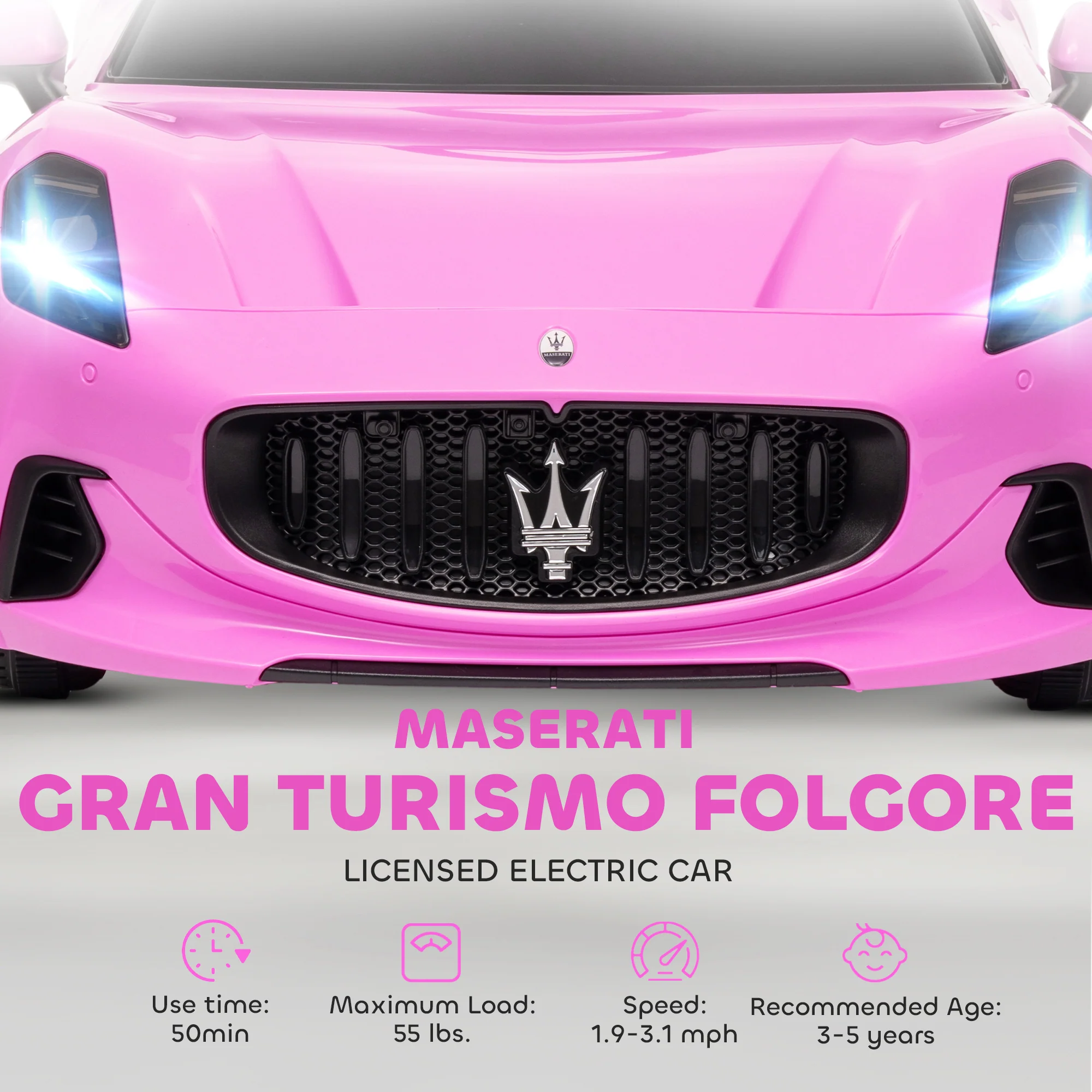 Licensed 12V Kids Electric Maserati Gran Turismo Ride-On Car - Image 5