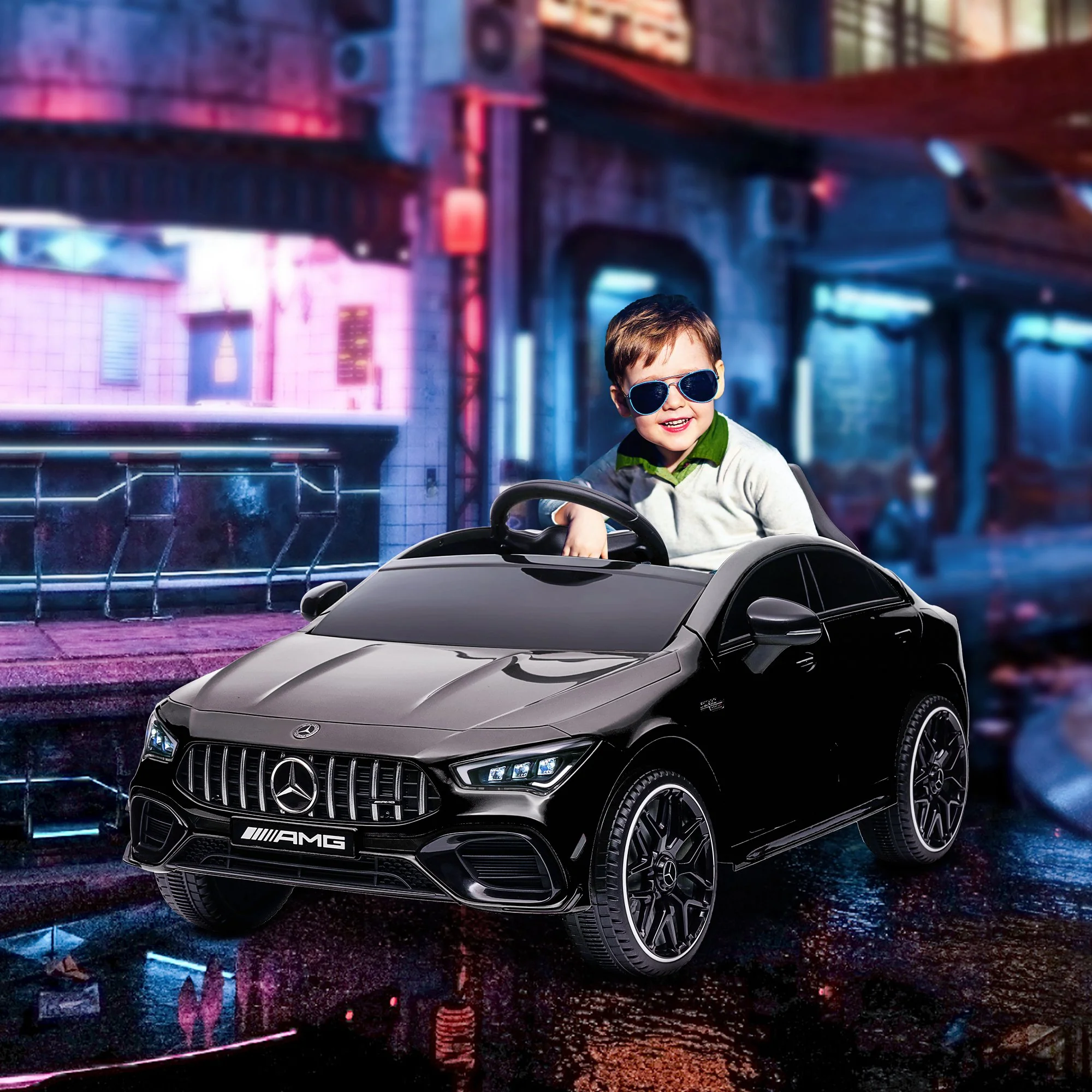 Licensed Mercedes AMG 12V Electric Ride-On Car for Kids with Remote Control - Image 13