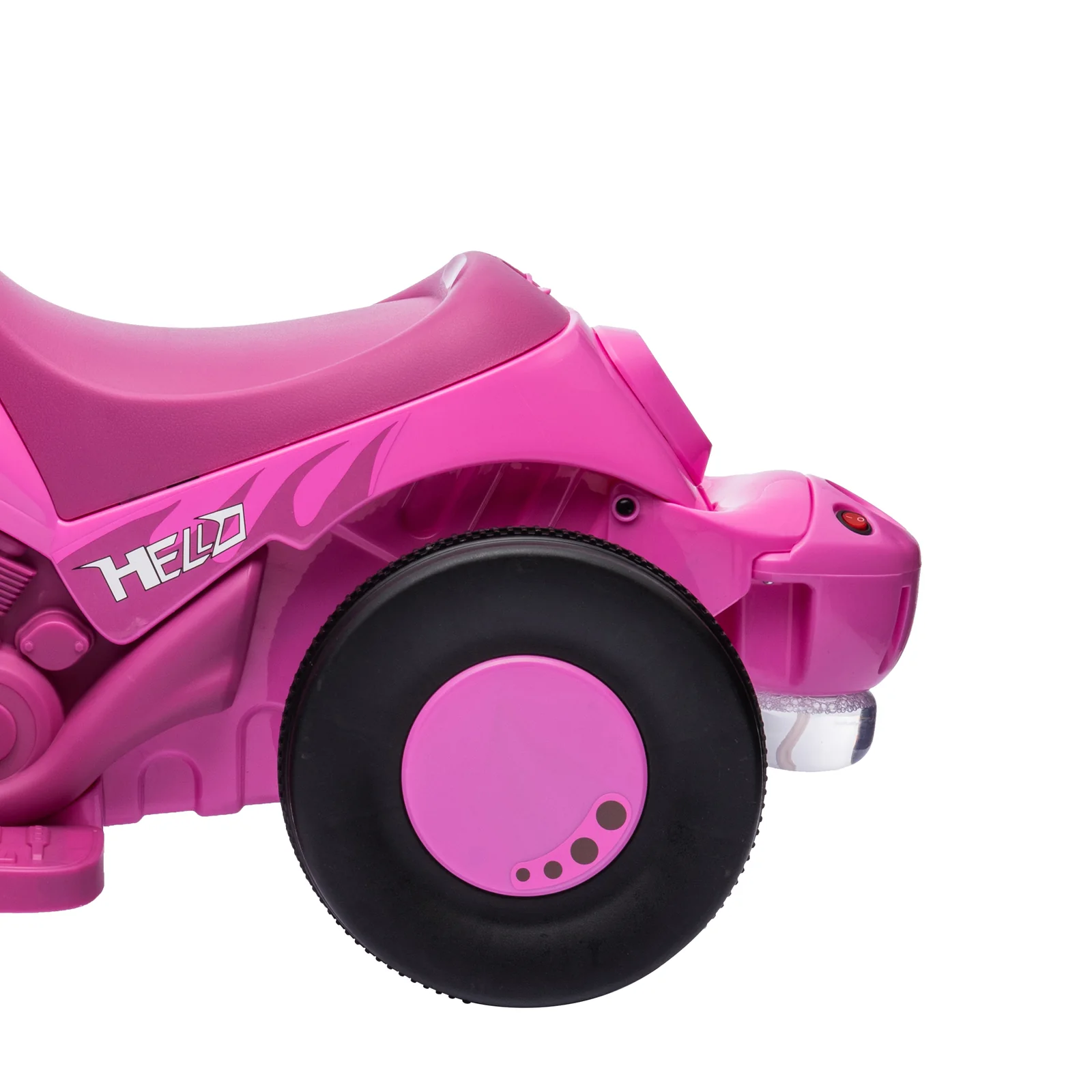 6V Electric Ride-On Bubble Car for Kids, 3-Wheeled Motorcycle with 2 MPH Speed - Image 2