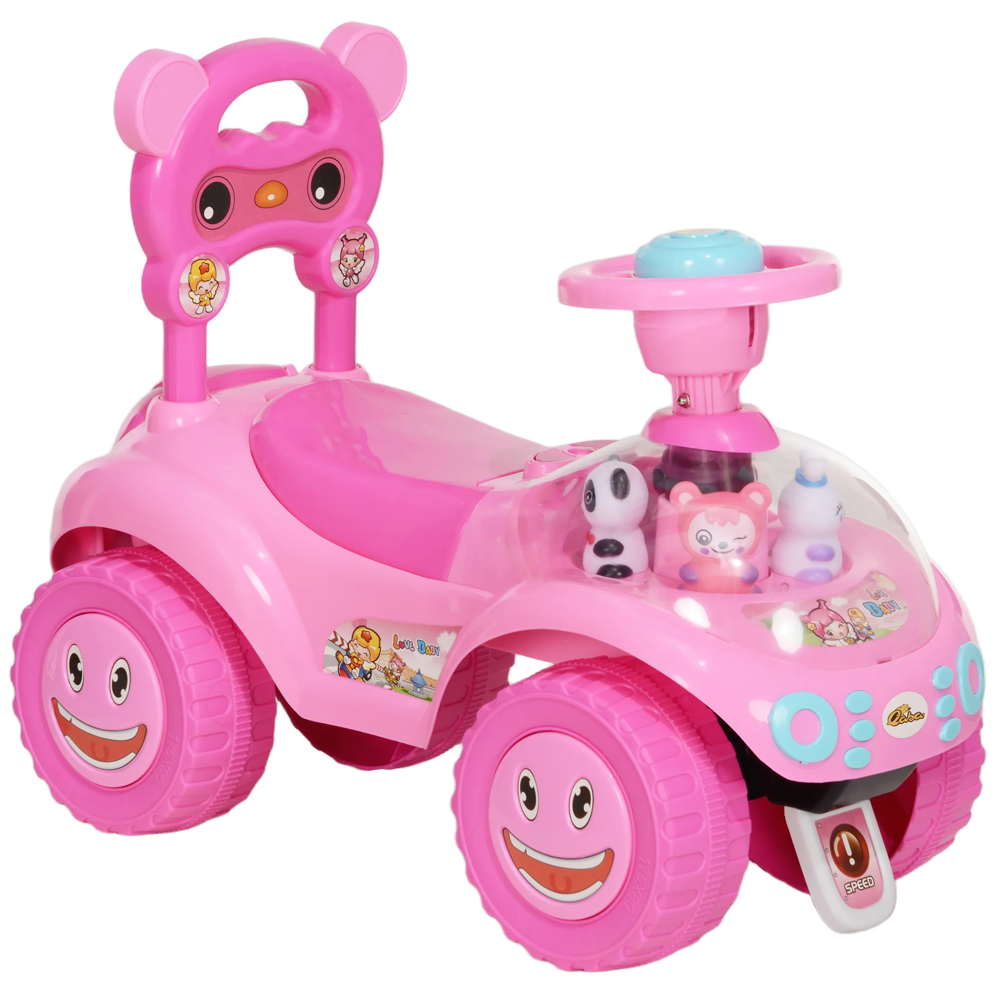 Toddler Push Car with Foot-to-Floor Sliding for Kids - Image 3