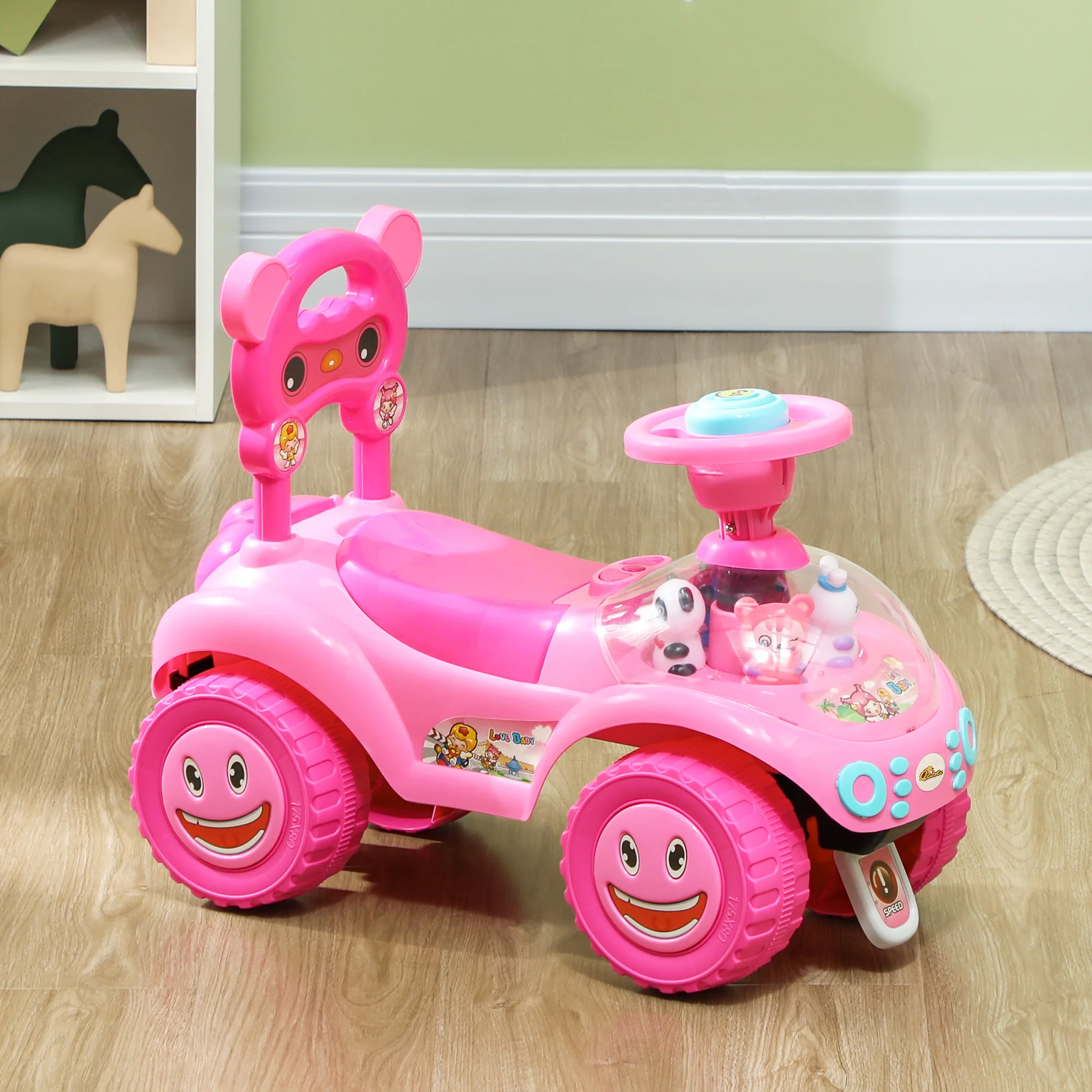 Toddler Push Car with Foot-to-Floor Sliding for Kids - Image 9