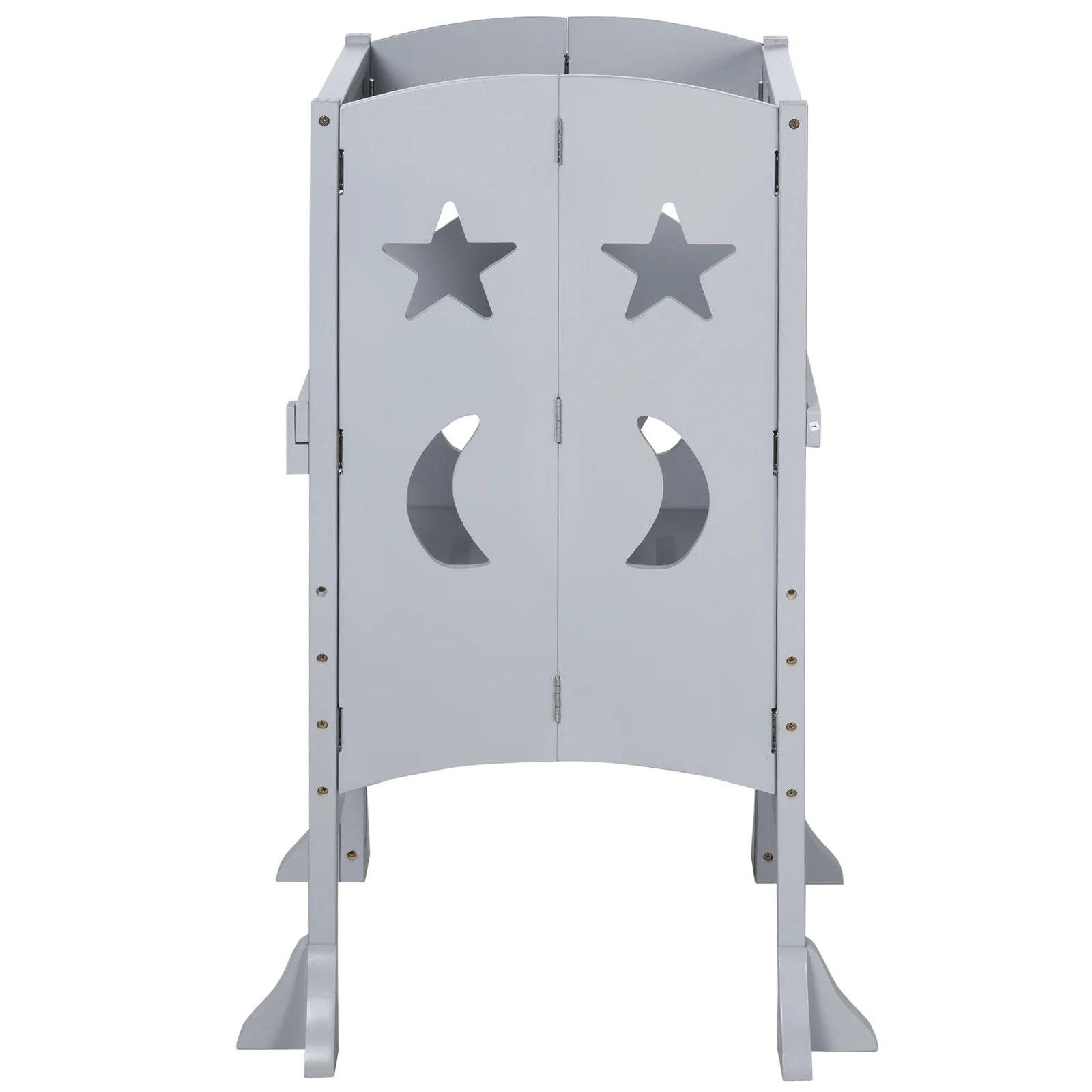 Wooden Foldable Kitchen Step Stool for Kids Toddler Helper Tower - Image 10