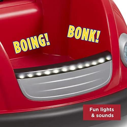 6V Battery-Powered Electric Remote Control Bumper Car Ride-On, Red - Image 4