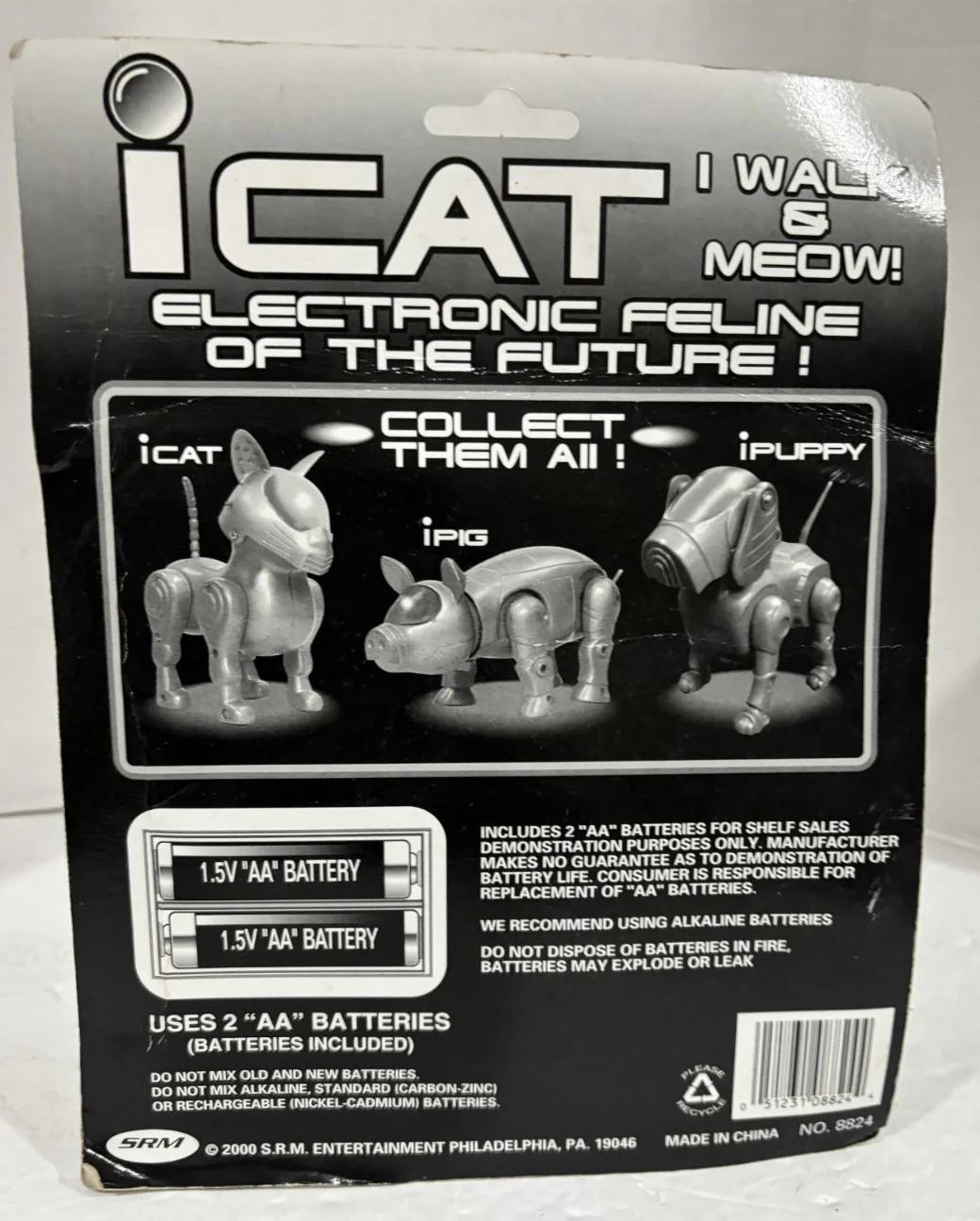 S.R.M iCAT Vintage Electronic Walking Cat Toy - Rare Find - Image 5