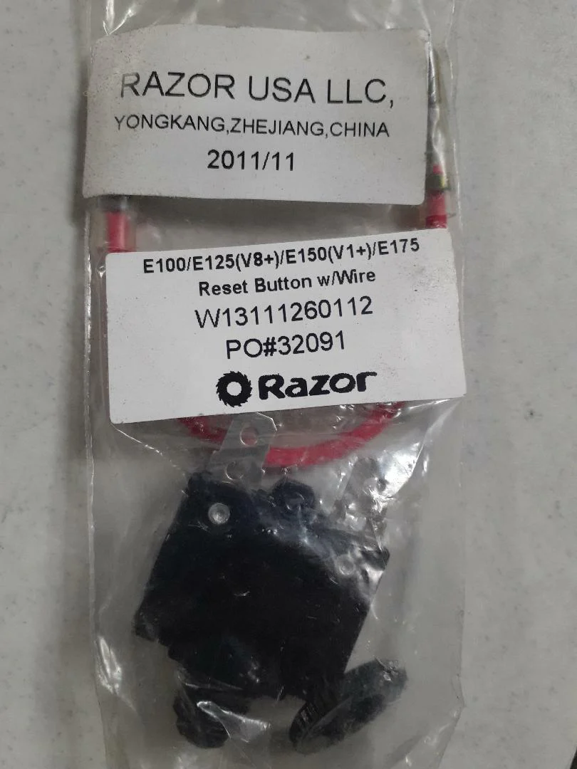 Electric Scooter Reset Button Circuit Breaker for E100 V8+, E125 V1+, E150 V1+, E175 V1+ Models - Image 2