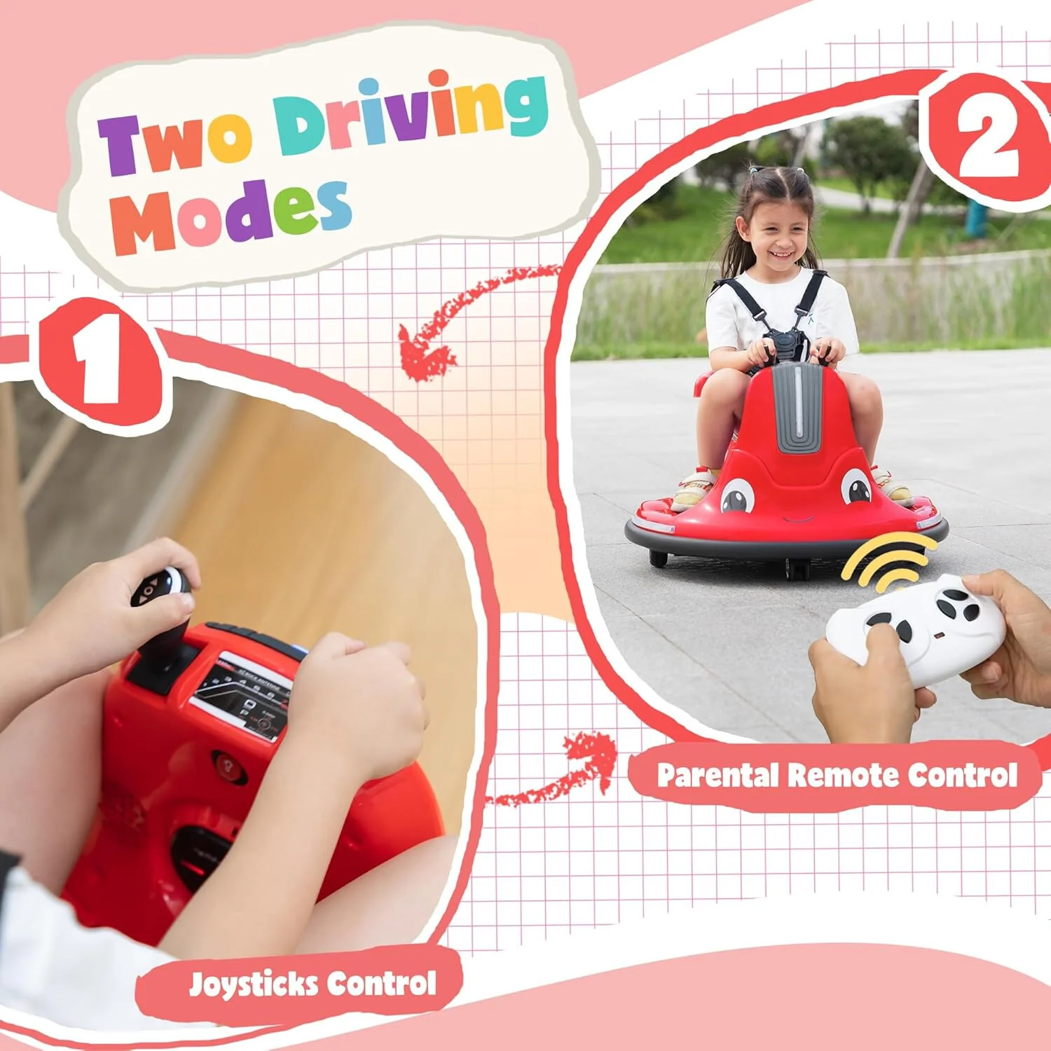 12V Electric Ride-On Snail-Shaped Toy Car for Toddlers with Bumper Protection - Image 5