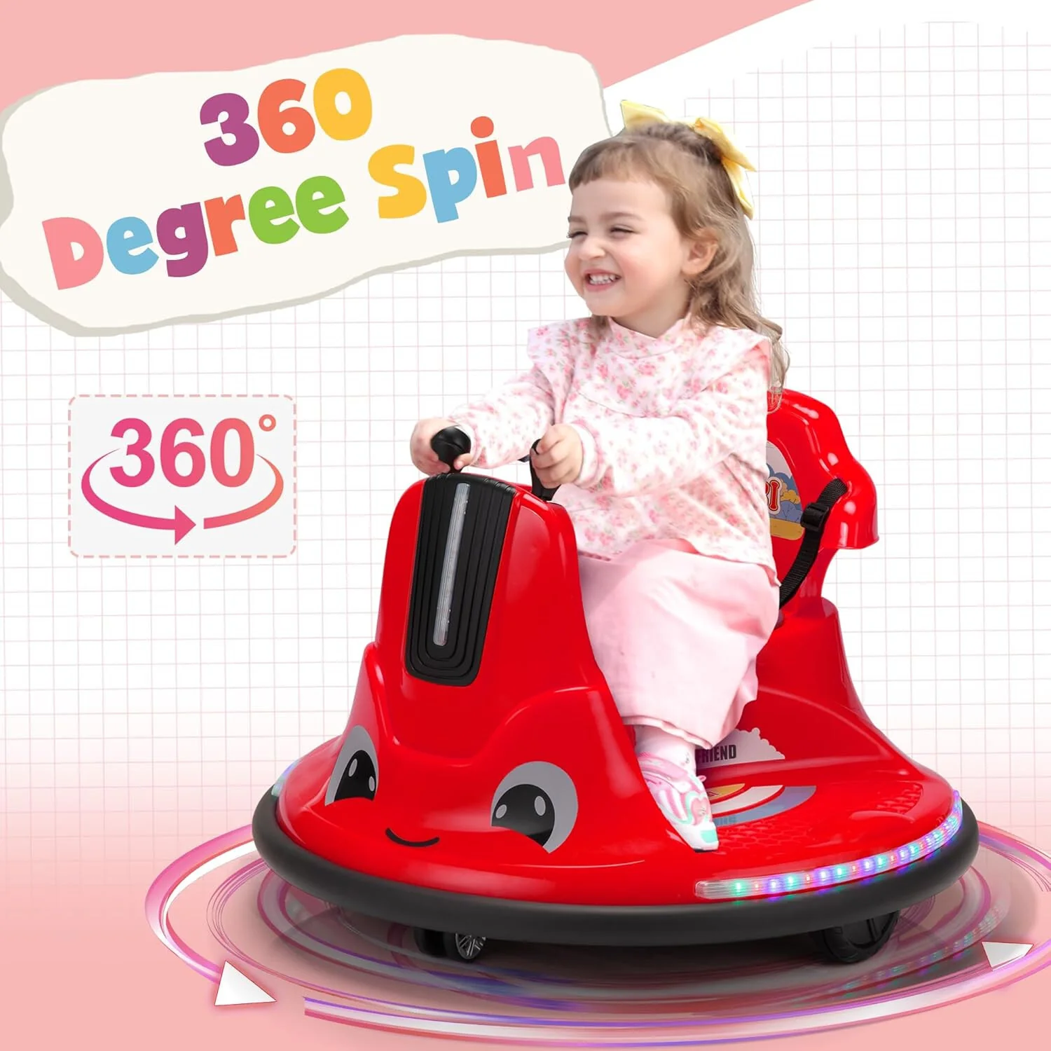12V Electric Ride-On Snail-Shaped Toy Car for Toddlers with Bumper Protection - Image 6