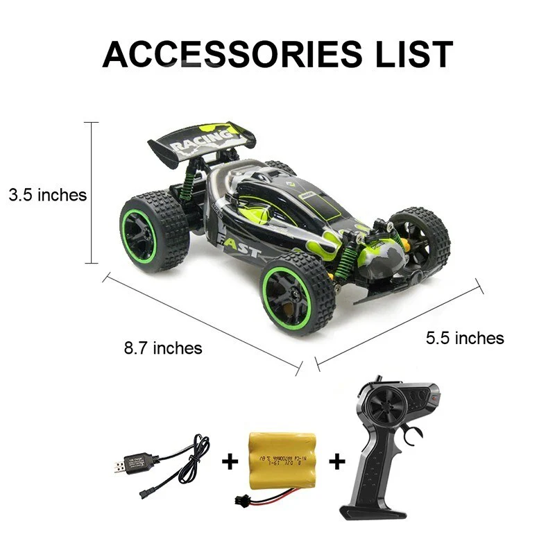 1:18 Scale High-Speed RC Remote Control Car 20km/h - Image 3