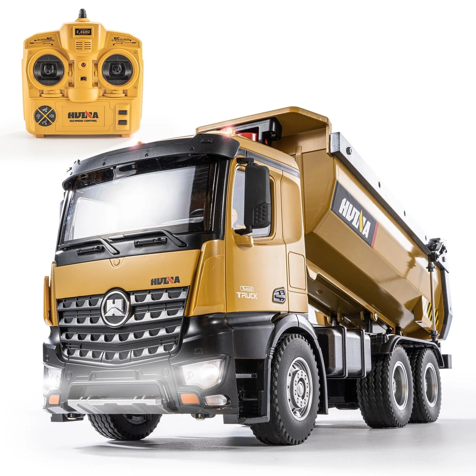10-Channel Remote Control Heavy Duty Metal Dump Truck Toy for Boys - Image 10