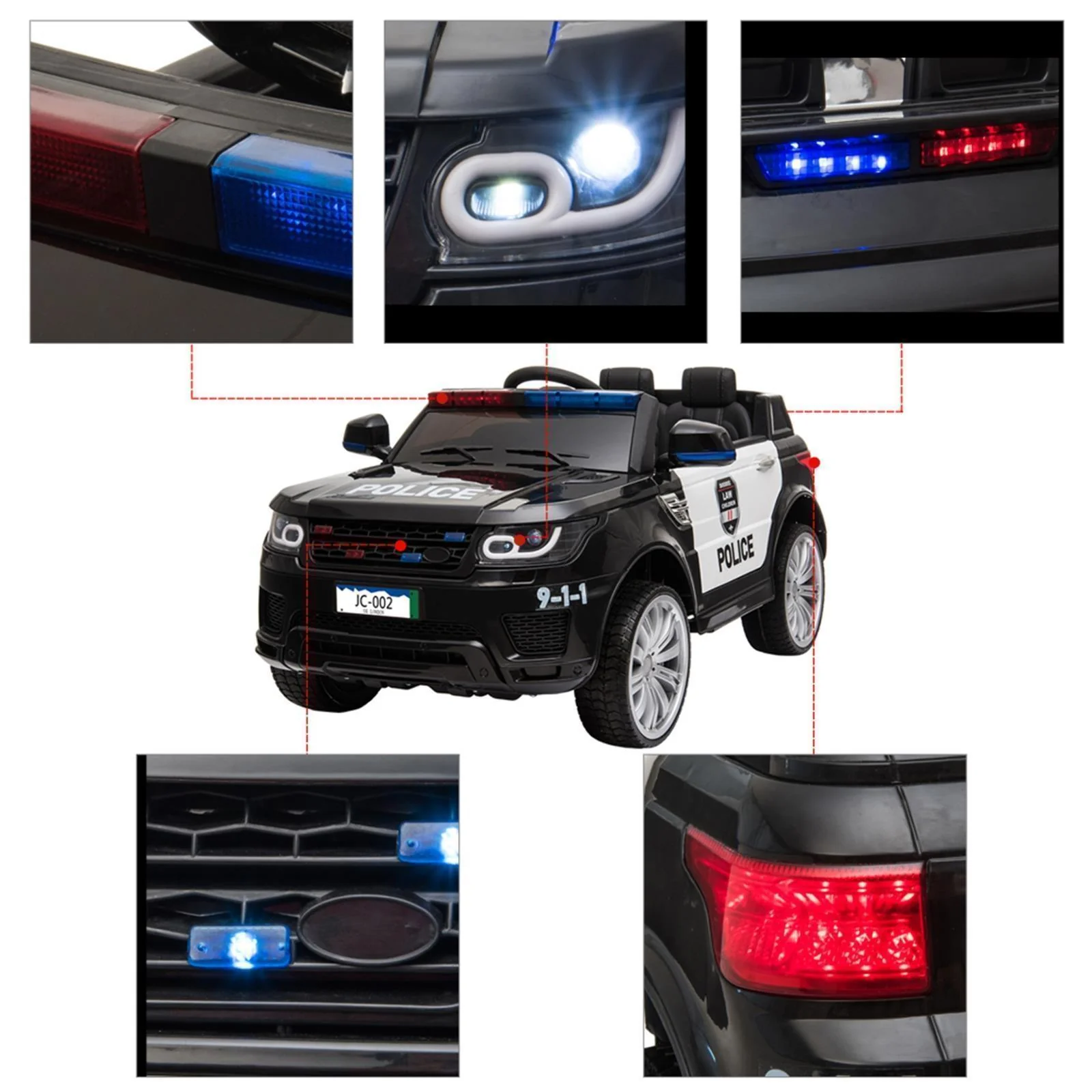 RC Electric SUV Ride-On Toy for Kids with Remote Control and LED Lights - Suitable for Ages 3 to 8 - Image 12