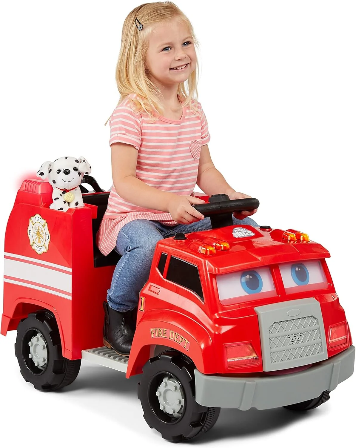 Interactive Ride-On Fire Truck Toy for Toddlers Ages 1.5 to 4 Years - Image 3