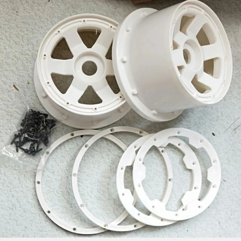 Rear Wheel Hub Beadlock Ring Set with Landing Gear for 1/5 Scale RC Cars - Image 12